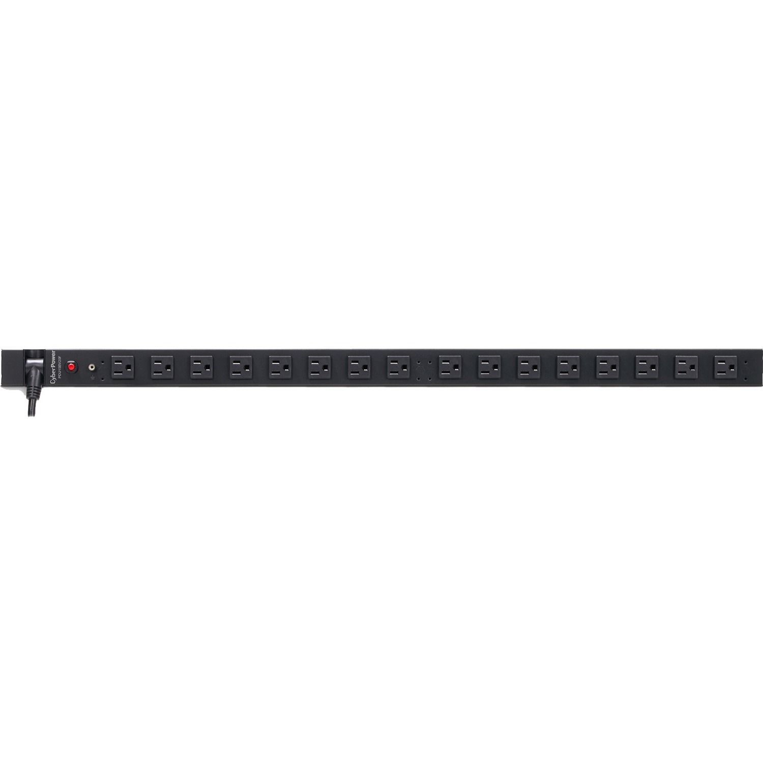 CyberPower Basic PDU15BV16F 16-Outlets PDU - Basic - NEMA 5-15P - 16 x NEMA 5-15R - 120 V AC - Vertical - Rack-mountable