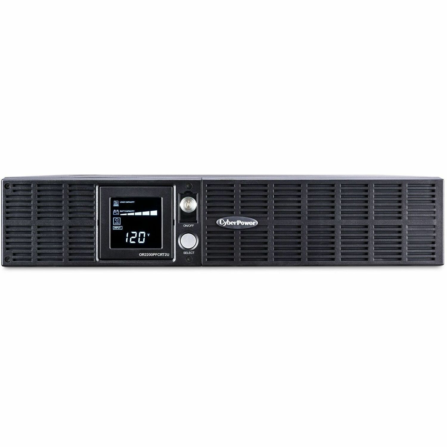 CyberPower OR2200PFCRT2U PFC Sinewave UPS System 2000VA 1540W Rack/Tower PFC compatible Pure sine wave - 2000VA/1320W - 2UTower/Rack Mountable 7.8Minute Full Load - 8 x NEMA 5-20R - Battery/Surge-protected