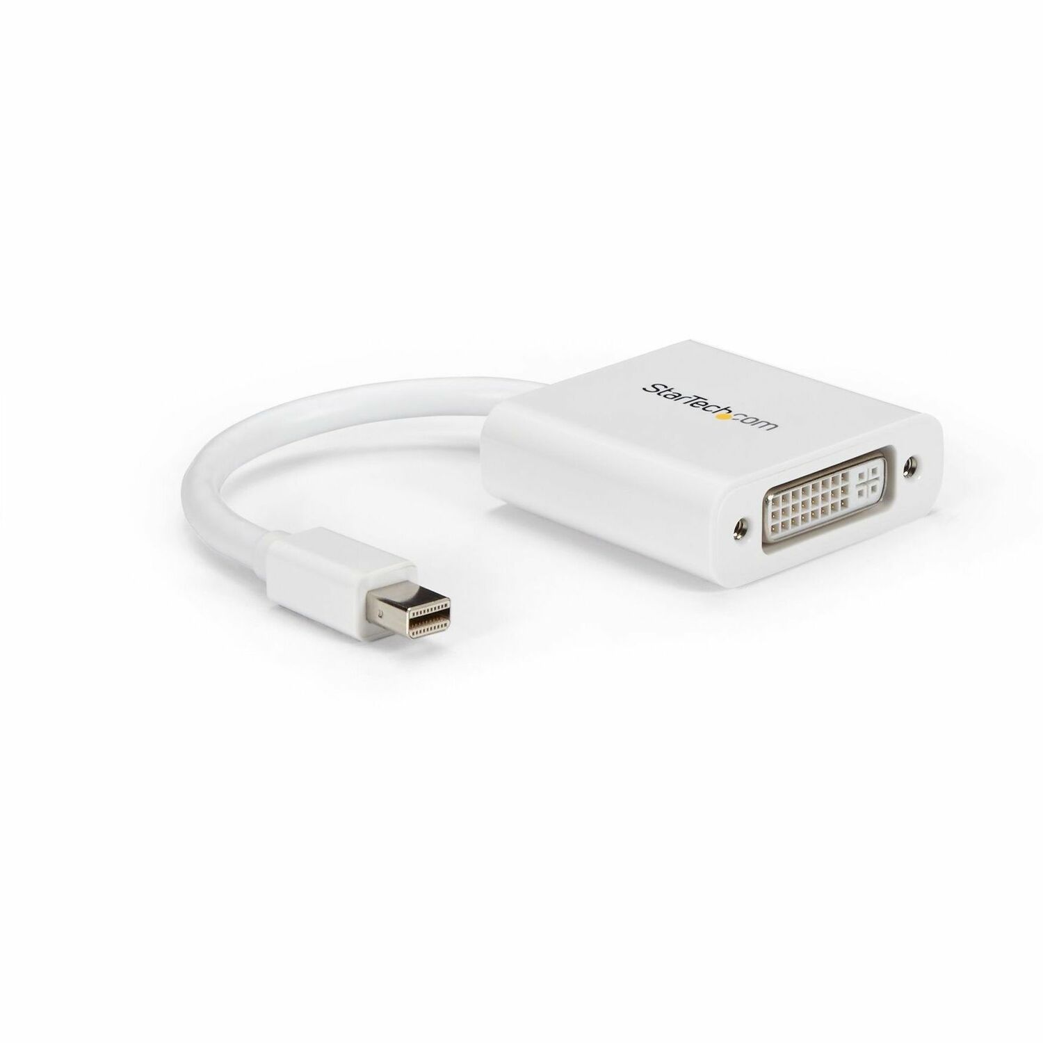StarTech.com Mini DisplayPort to DVI Video Adapter Converter - White - 1 x 20-pin Mini DisplayPort 1.1a Digital Audio/Video - Male - 1 x 29-pin DVI-I Digital Video - Female - White - 1 Each