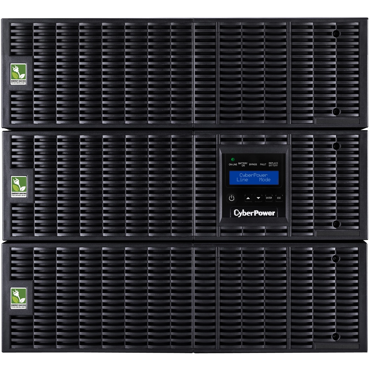 CyberPower Smart App Online OL8000RT3UTF 8000VA TF 120V, 200-240V Pure Sine Wave LCD UPS - 8U Rack/Tower - 4 Hour Recharge - 4.98 Minute Stand-by - 220 V AC Input - 200 V AC, 208 V AC, 220 V AC, 230 V AC, 240 V AC, 120 V AC Output - 2 x NEMA L6-20R, 4 x N