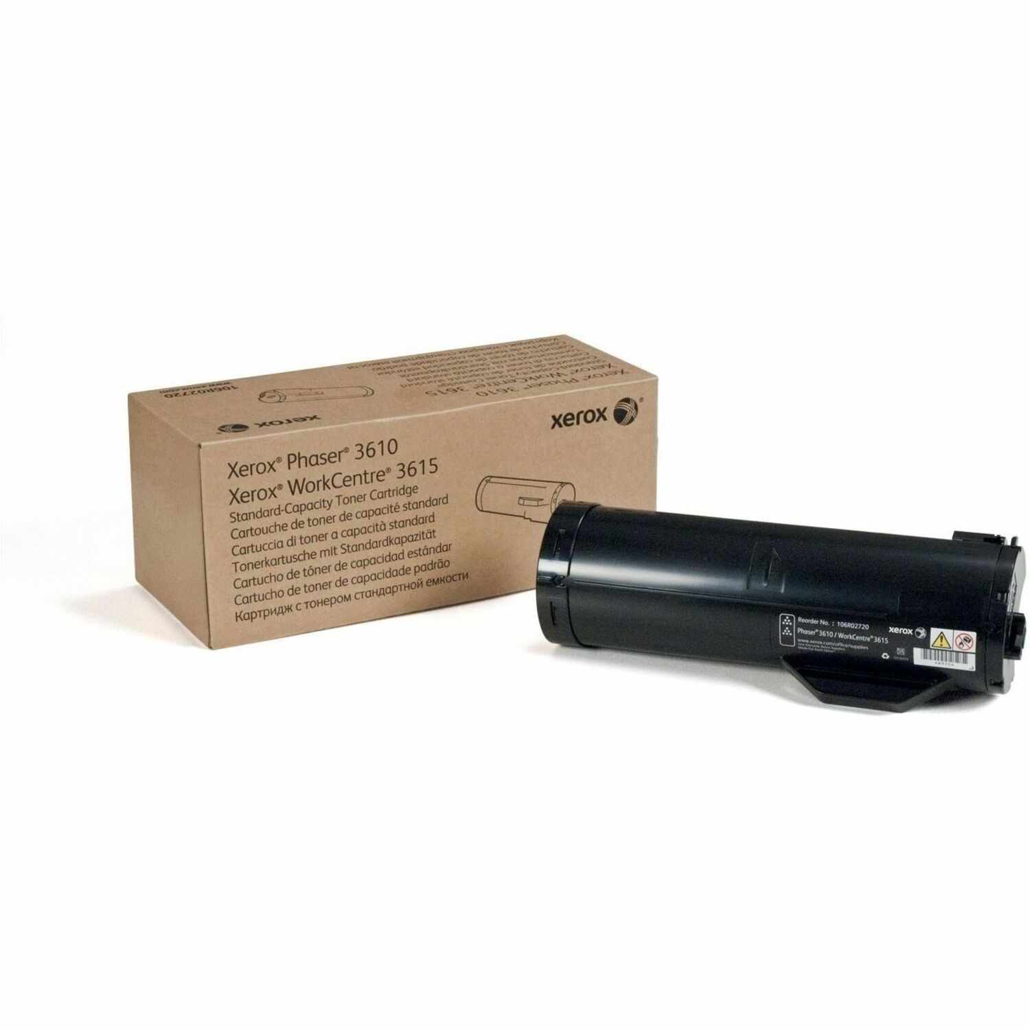 Xerox Original Standard Yield Laser Toner Cartridge - Black - 1 Each