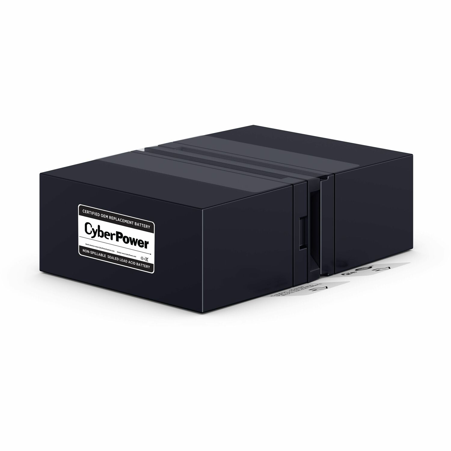 CyberPower RB1280X2B UPS Replacement Battery Cartridge 12V 8AH - 8000 mAh - 12 V DC - Lead Acid - User Replaceable