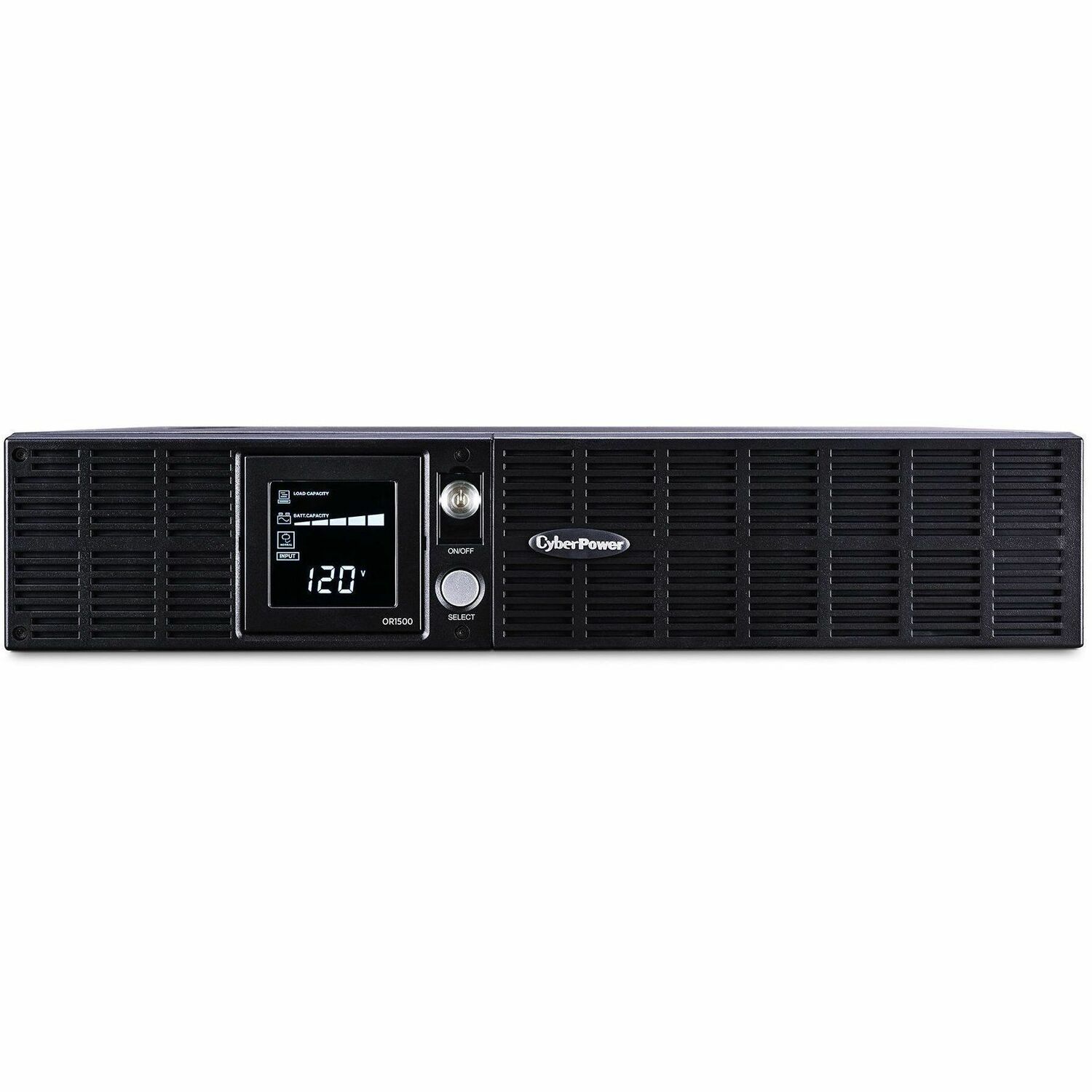 CyberPower Smart App Intelligent LCD OR1500LCDRT2U 1500VA UPS LCD RT - Rack/Tower - 8 Hour Recharge - 6 Second Stand-by - 120 V AC Input - 120 V AC Output - 8 x NEMA 5-15R - Serial Port - USB