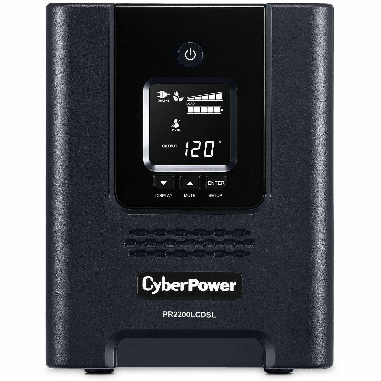 CyberPower Smart App Sinewave PR2200LCDSL 2070VA Pure Sine Wave Tower LCD UPS - Tower - AVR - 8 Hour Recharge - 3.30 Minute Stand-by - 120 V AC Input - 120 V AC Output - 6 x NEMA 5-20R, 1 x NEMA L5-20R - Serial Port - USB