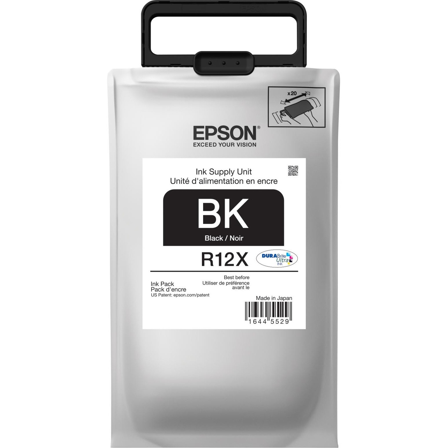 Epson DURABrite Ultra R12X Original High Yield Inkjet Ink Cartridge - Black Pack - 20000 Pages