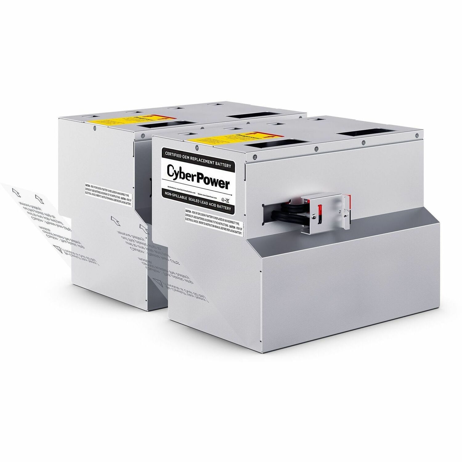 CyberPower RB1290X16 UPS Replacement Battery Cartridge for PR5000LCDRTXL5U/PR6000LCDRTXL5U - 9000 mAh - 12 V DC - Lead Acid - Maintenance-free - 3 Year Minimum Battery Life - 5 Year Maximum Battery Life