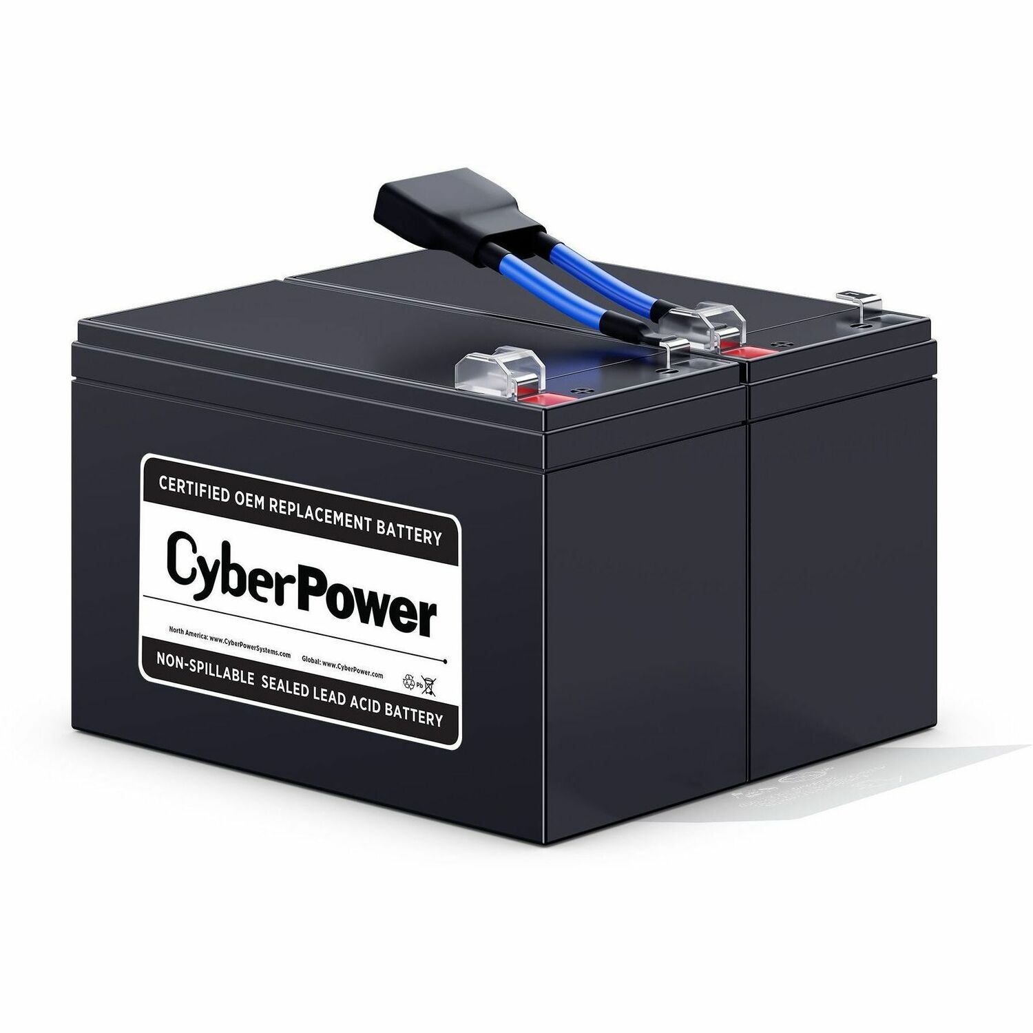 CyberPower RB1290X2A Replacement Battery Cartridge - 2 X 12 V / 9 Ah Sealed Lead-Acid Battery, 18MO Warranty