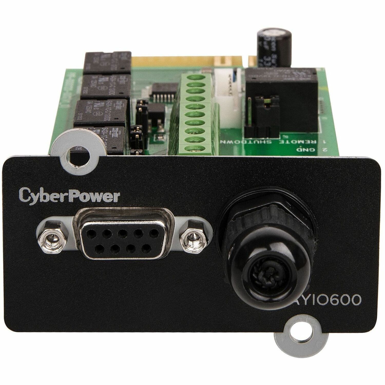 CyberPower RELAYIO600 OL Series Management Card, 5-Output 1-Input Contact Closures - Mini Slot - Serial