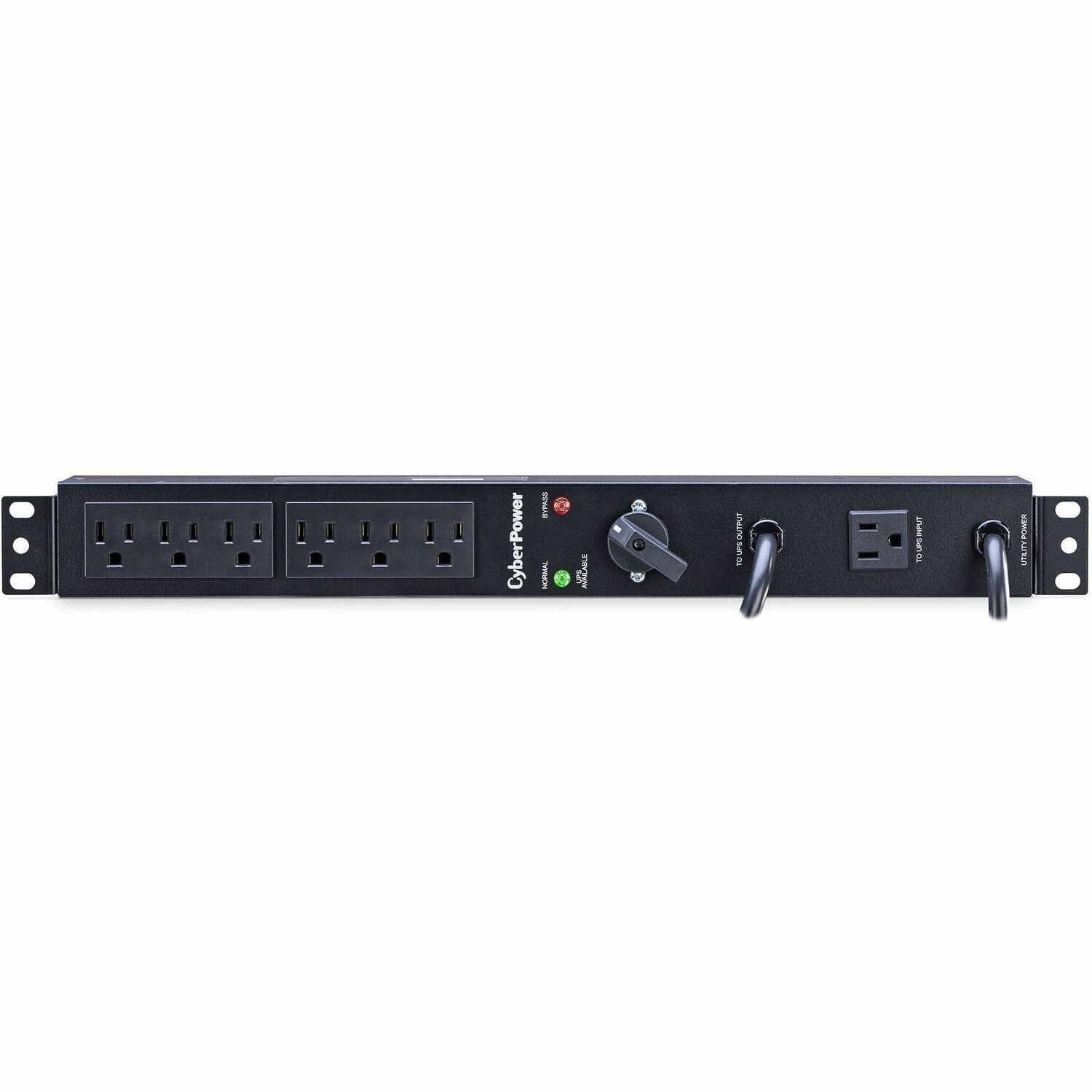CyberPower Maintenance Bypass MBP15A6 - Hot-swappable - NEMA 5-15P - 6 x NEMA 5-15R - 120 V AC - 1U - Rack-mountable