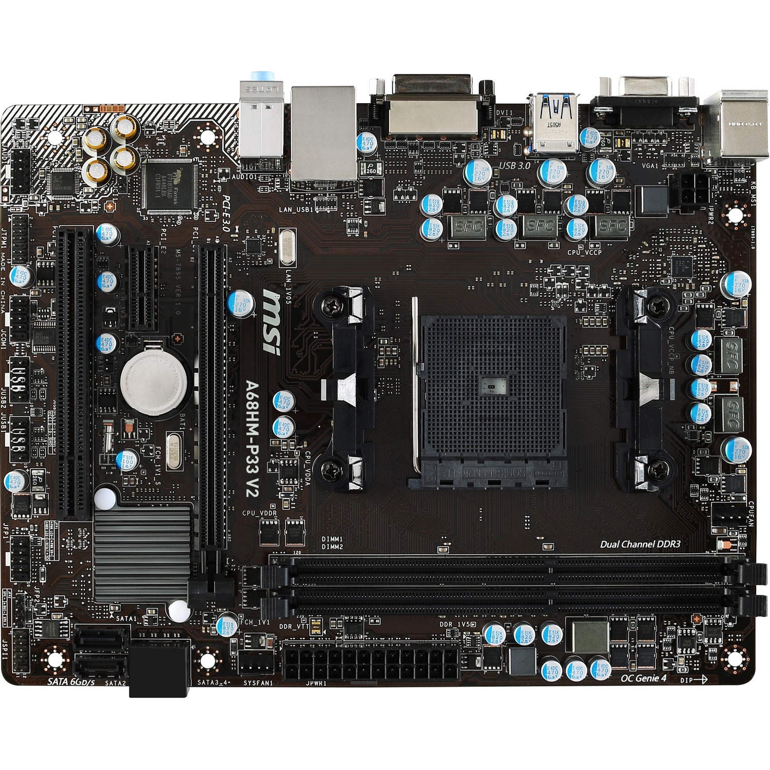 MSI A68HM-P33 V2 Desktop Motherboard - AMD A68H Chipset - Socket ...