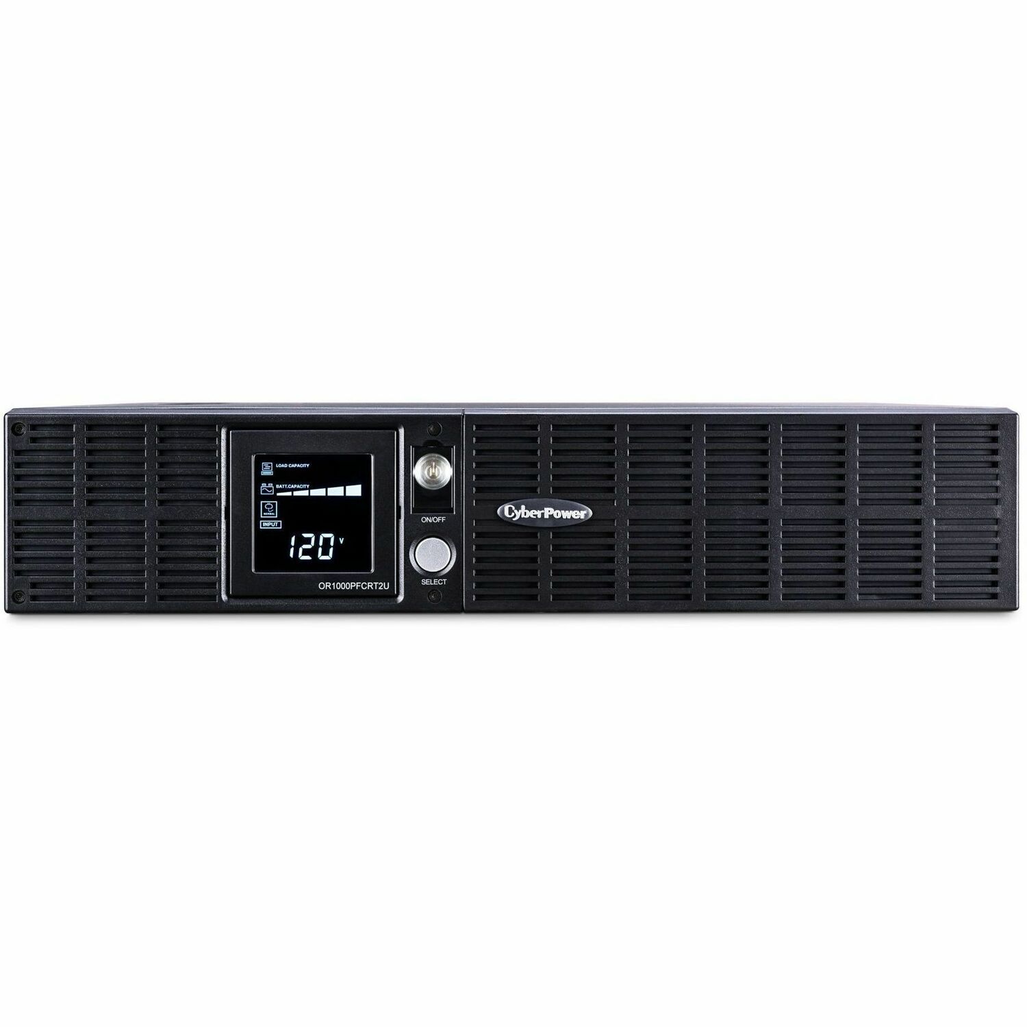 CyberPower OR1000PFCRT2U PFC Sinewave 1000VA Rack-mountable UPS - Rack-mountable - 10 Hour Recharge - 6.60 Minute Stand-by - 120 V AC Input - 120 V AC Output - Serial Port - USB - 8 x NEMA 5-15R