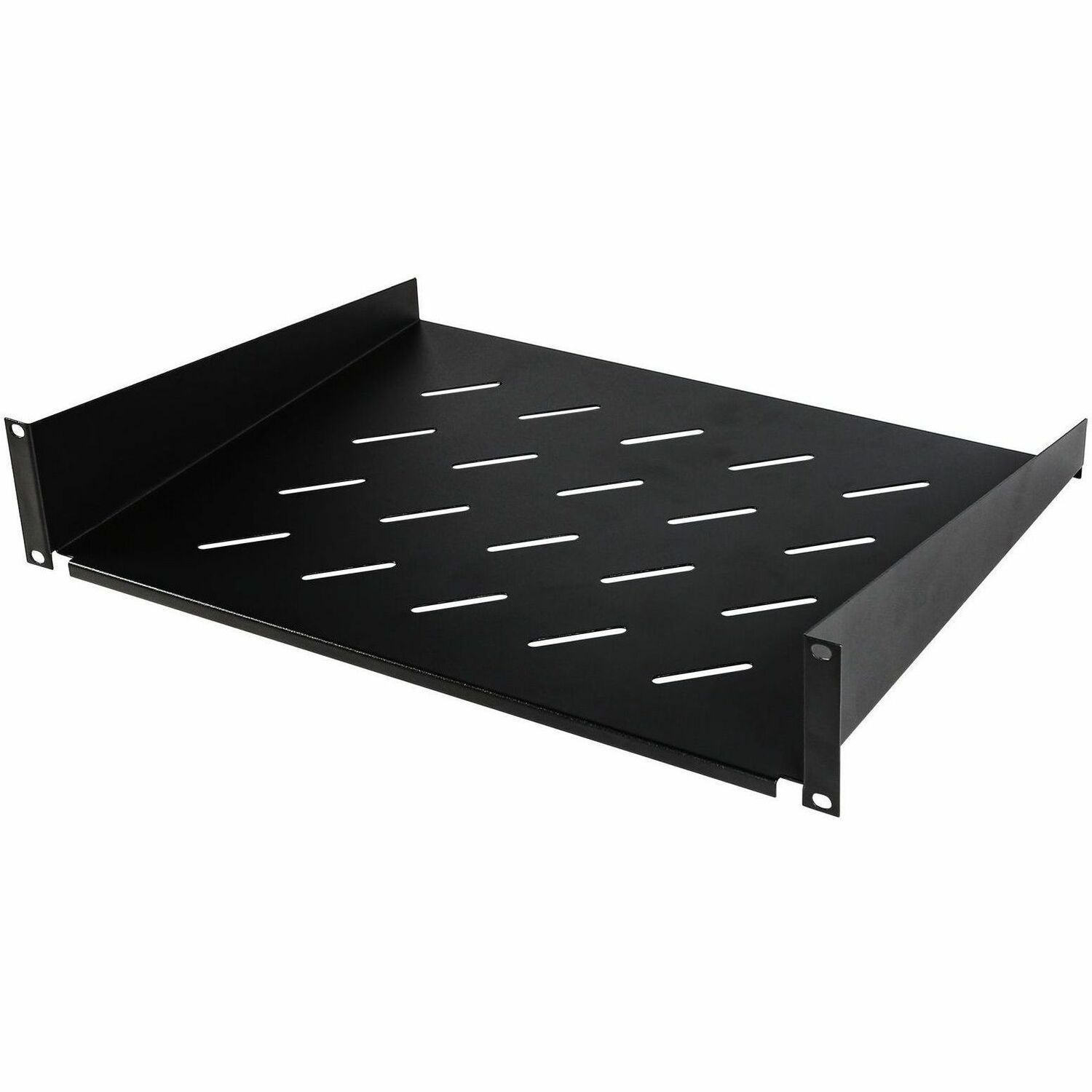 CyberPower Carbon CRA50001 Rack Shelf - For Monitor, Server - 2U Rack Height x 19" (482.60 mm) Rack Width x 13" (330.20 mm) Rack Depth - Rack-mountable - Black - Cold-rolled Steel (CRS) - 27.22 kg Static/Stationary Weight Capacity