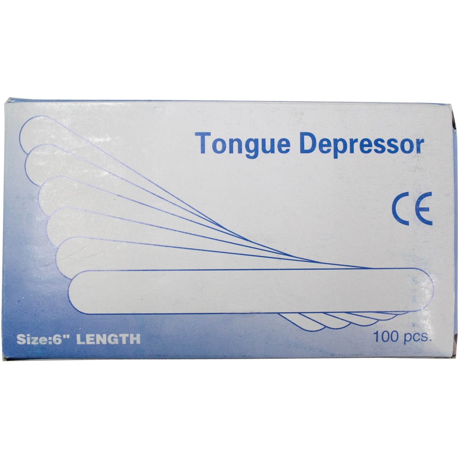 Paramedic Disposable Tongue Depressor - Wood - 100 / Pack