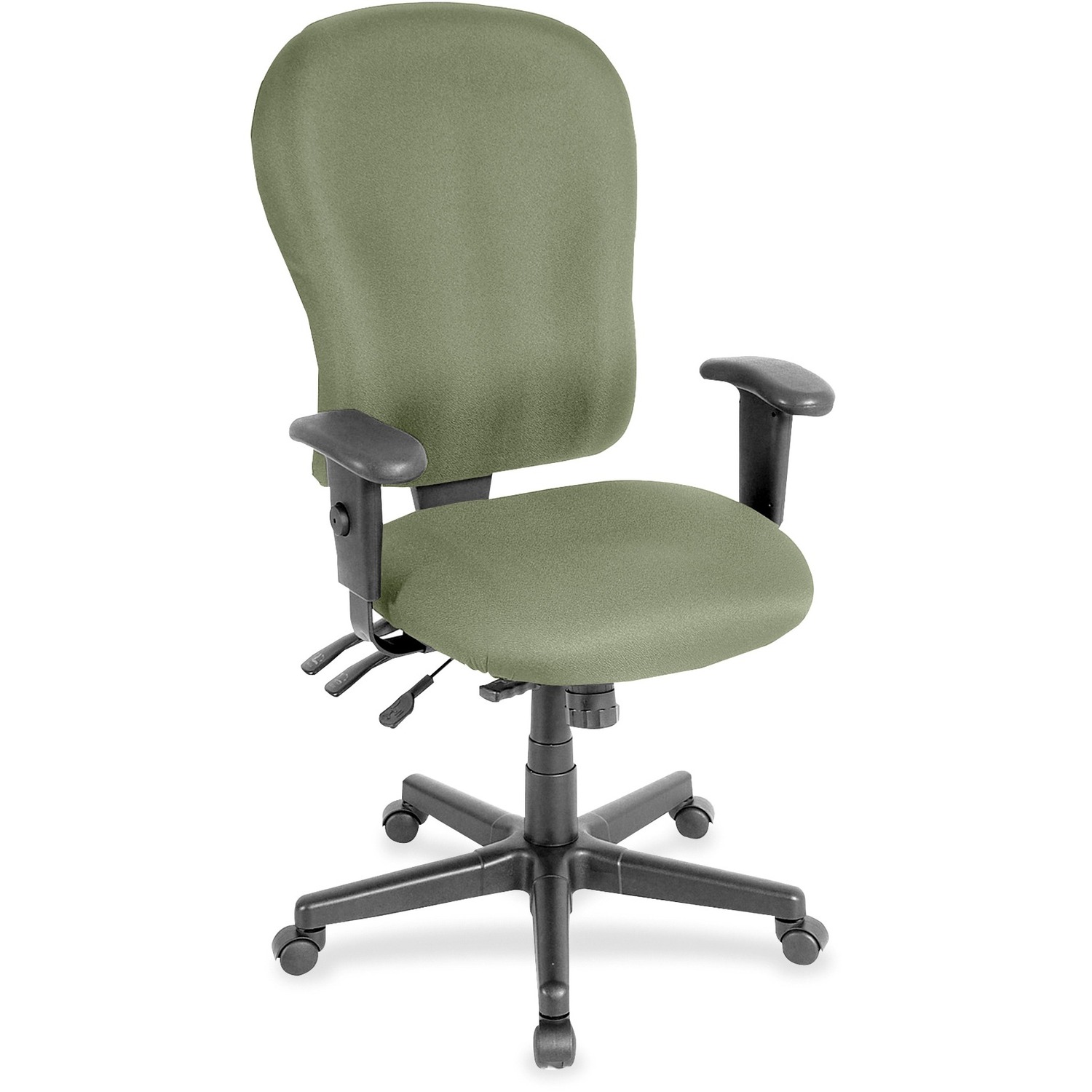 Eurotech 4x4xl High Back Task Chair - Mint Chocolate Seat Color - Fabric Seat Material - Mint Chocolate Back Color - Fabric Back Material - High Back - 5-star Base - Armrest - 1 Each
