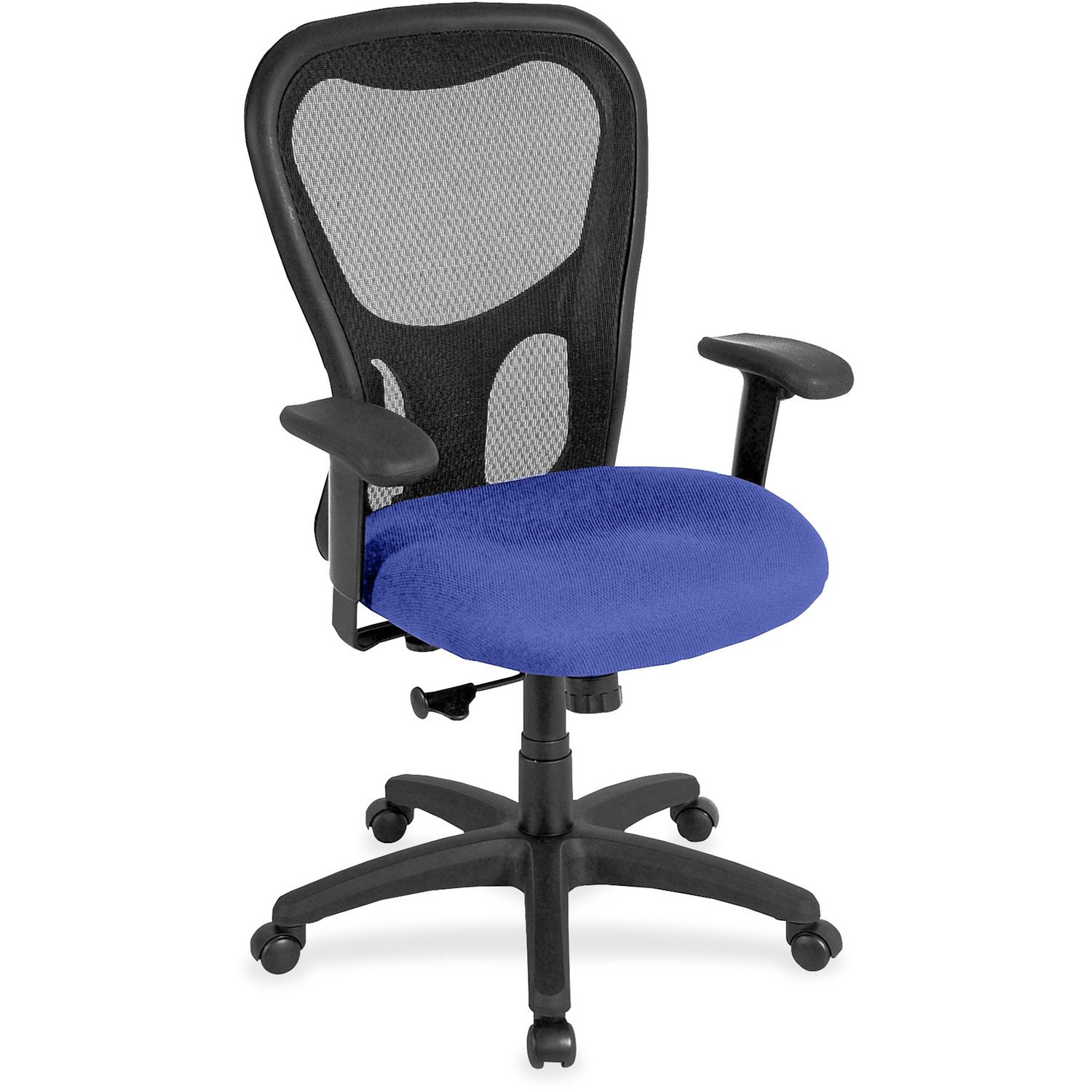 Eurotech Apollo Synchro High Back Chair - Cobalt Seat Color - Fabric Seat Material - High Back - 5-star Base - 1 Each