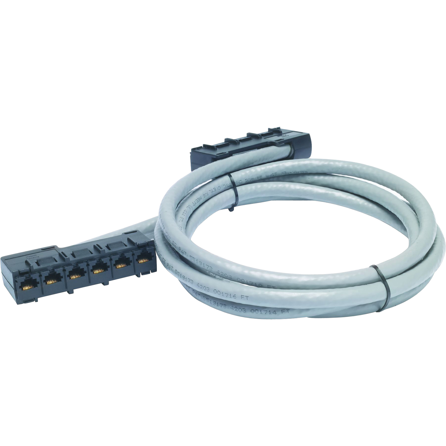 APC Cat5e CMR Data Distribution Cable - RJ-45 Female - RJ-45 Female - 7.62m - Gray
