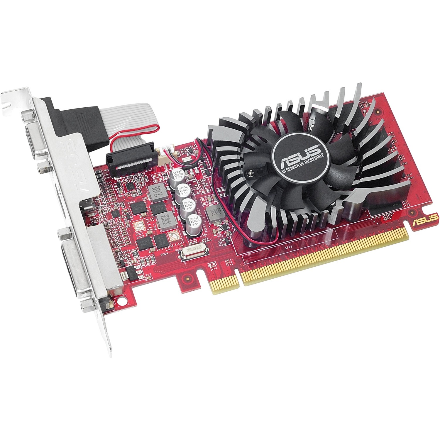 Asus R72402GD5L Radeon R7 240 Graphic Card 2 GB GDDR5 Lowprofile 730 MHz Core 128 bit