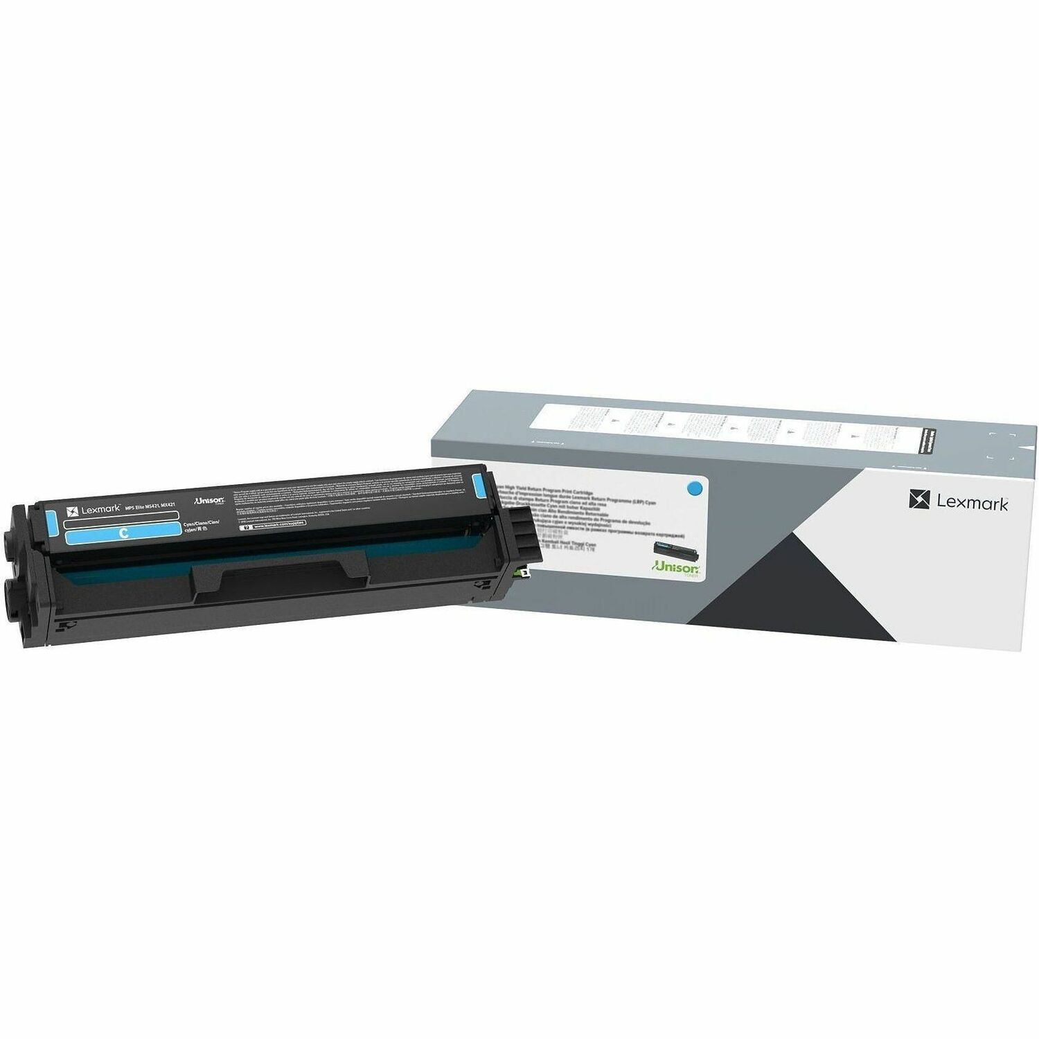 Lexmark Unison Original Standard Yield Laser Toner Cartridge - Cyan Pack