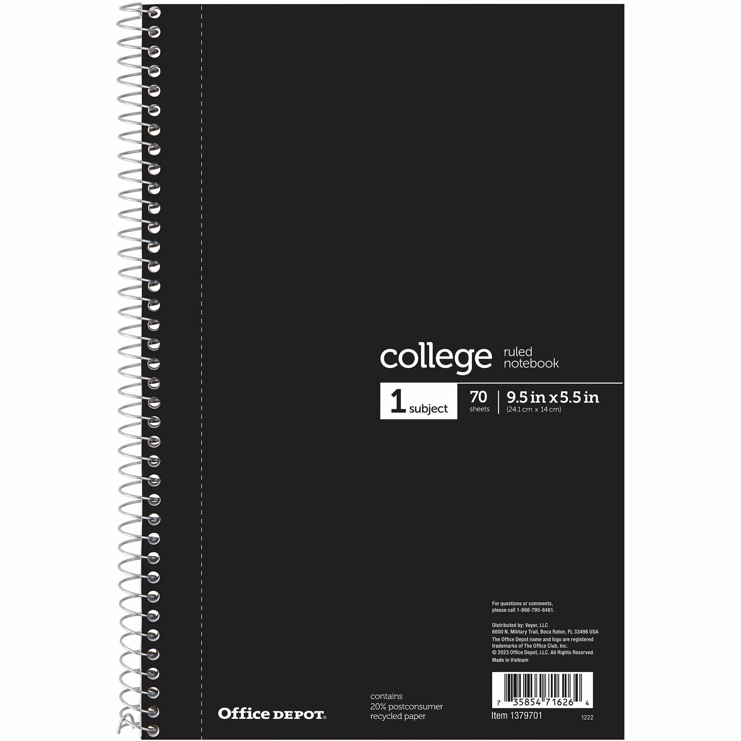 Officeノート Office Depot® Brand Notebook, 6