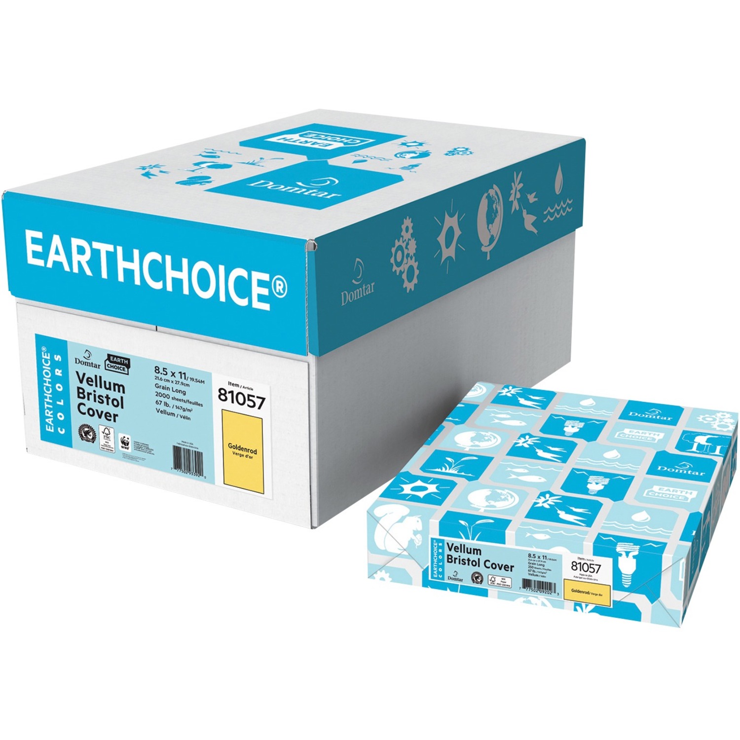 Domtar EarthChoice Copy & Multipurpose Paper Goldenrod Letter 8 1