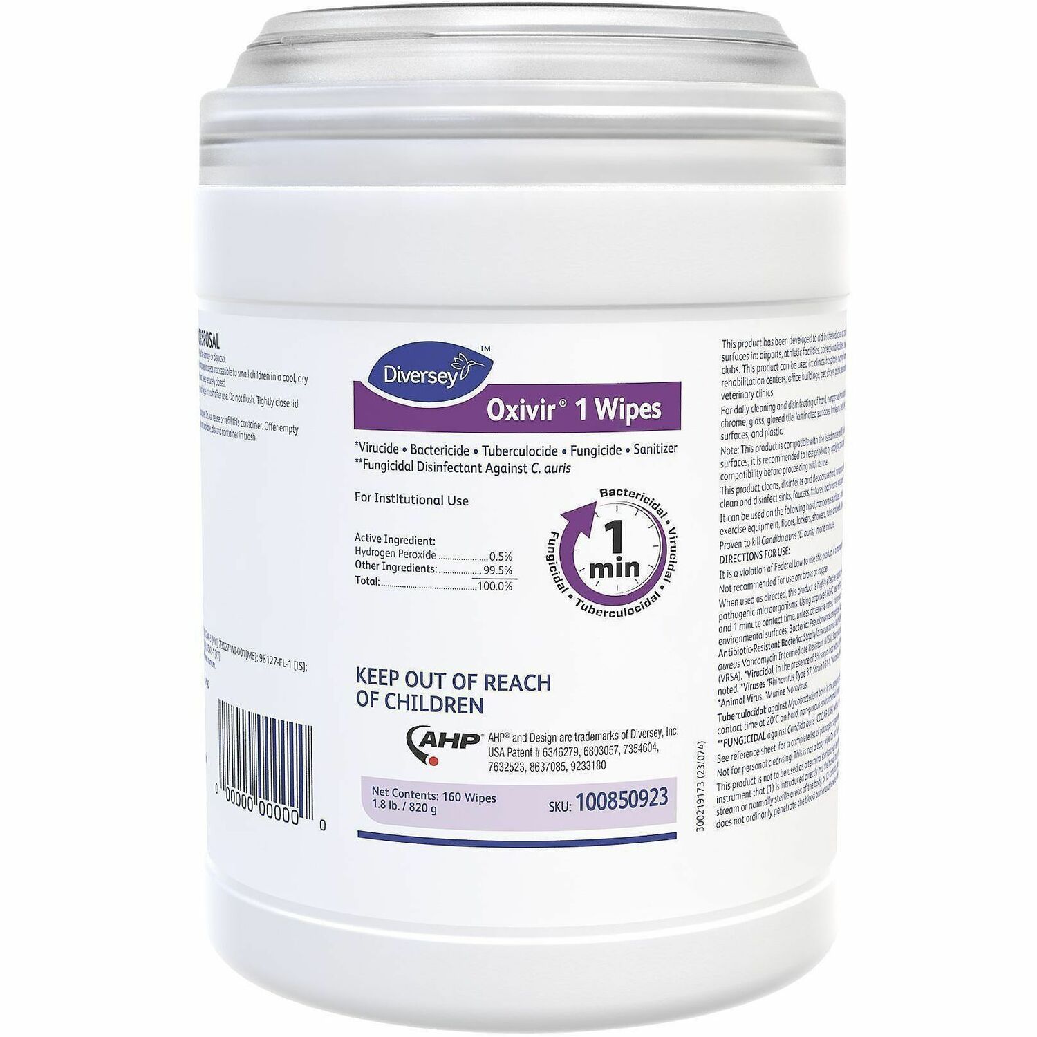 Diversey Oxivir Disinfectant Wipe