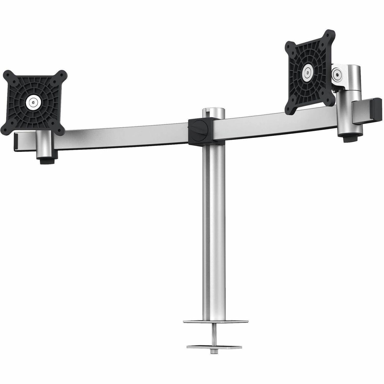 DURABLE Desk Mount for Monitor, Curved Screen Display - Silver