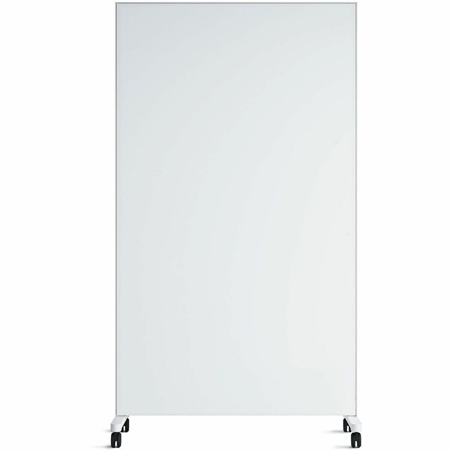 U Brands Double Sided Magnetic Glass Dry-Erase Mobile Floor Easel