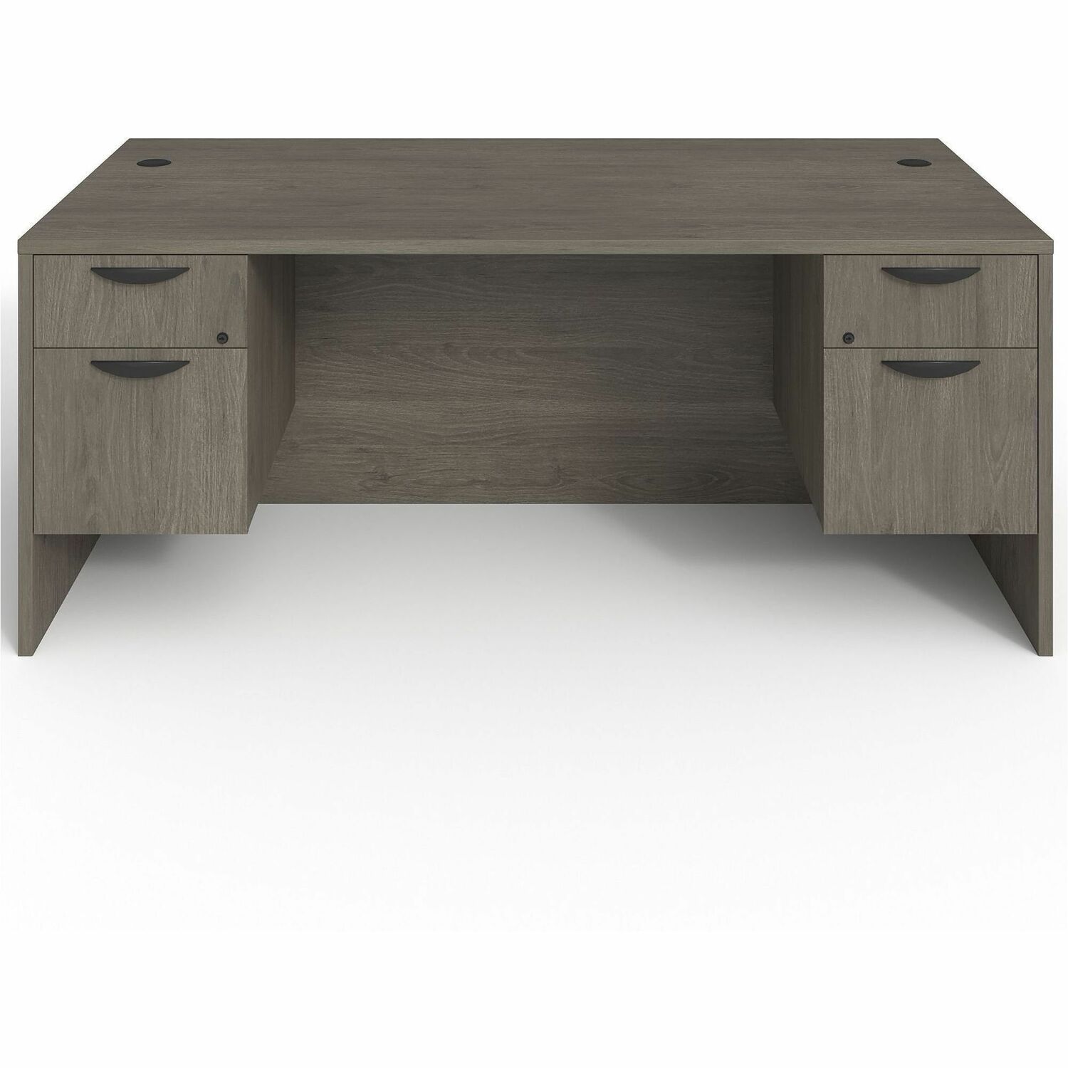 Lorell Prominence 2.0 3/4 Double-Pedestal Desk