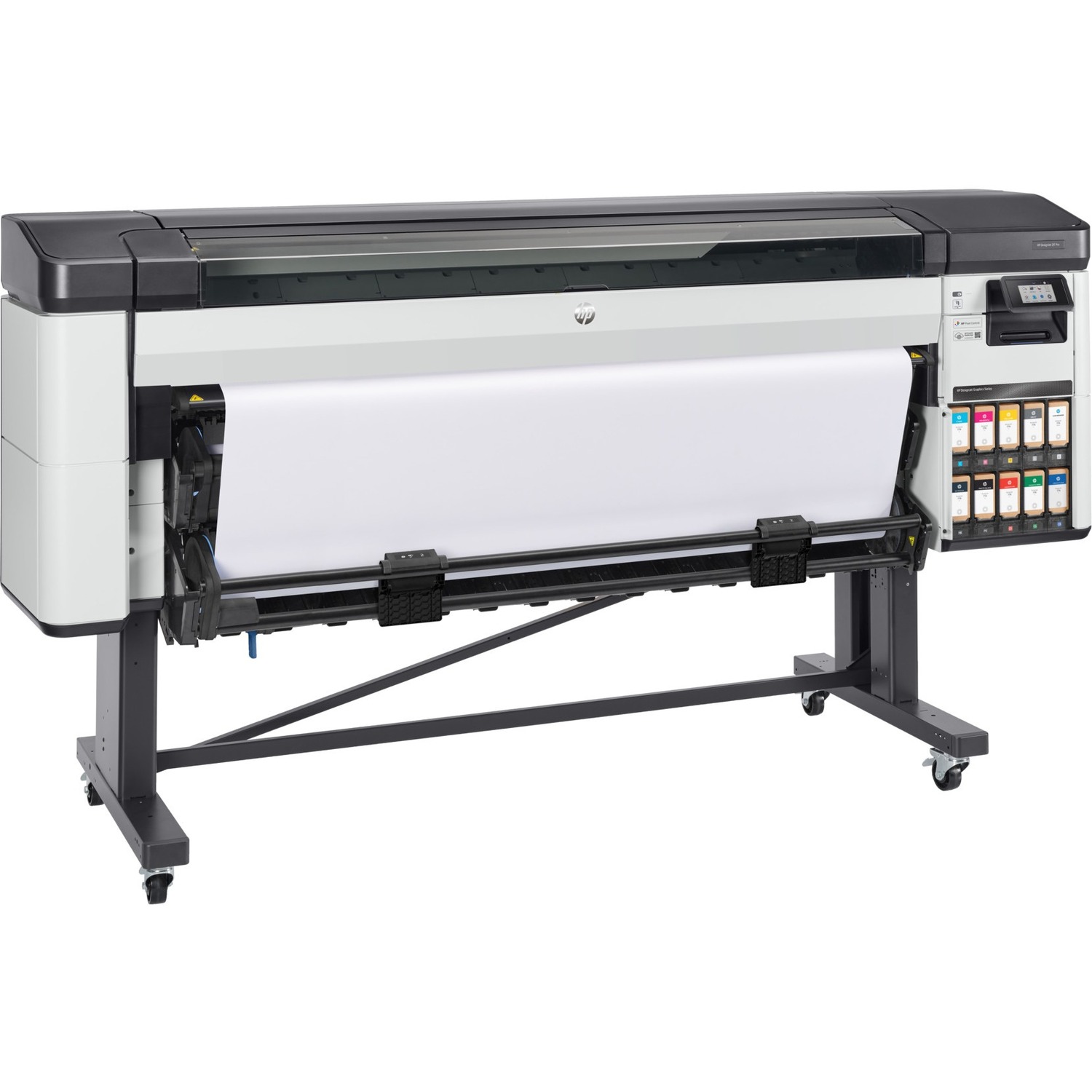 HP Designjet Z9+ Pro Inkjet Large Format Printer - 64" (1625.60 mm) Print Width - Color - 6 Color(s) - 1055 ft²/h (98.01 m²/h) Color Speed - 2400 x 1200 dpi - Ethernet - Plain Paper, Roll Paper, Banner, Canvas, Poster Paper, Photo Paper - Floor 