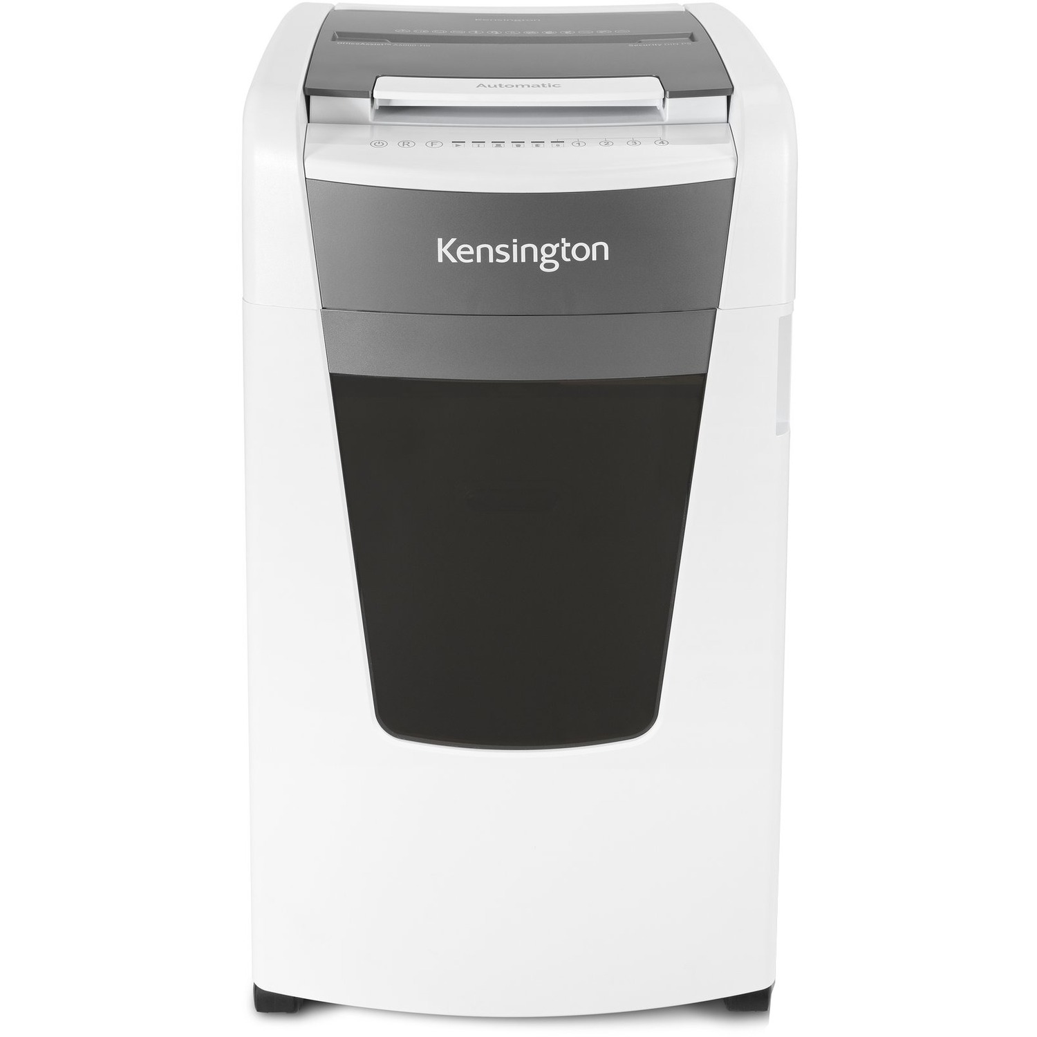 Kensington OfficeAssist Auto Feed Shredder A6000-HS Anti-Jam Micro Cut - Continuous Shredder - Micro Cut - 10 Per Pass - for shredding Paper, Staples, Paper Clip, Credit Card, Junk Mail, Glossy Paper, CD, DVD - 0.1" (2 mm) x 0.6" (15 mm) Shred Size - P-5 