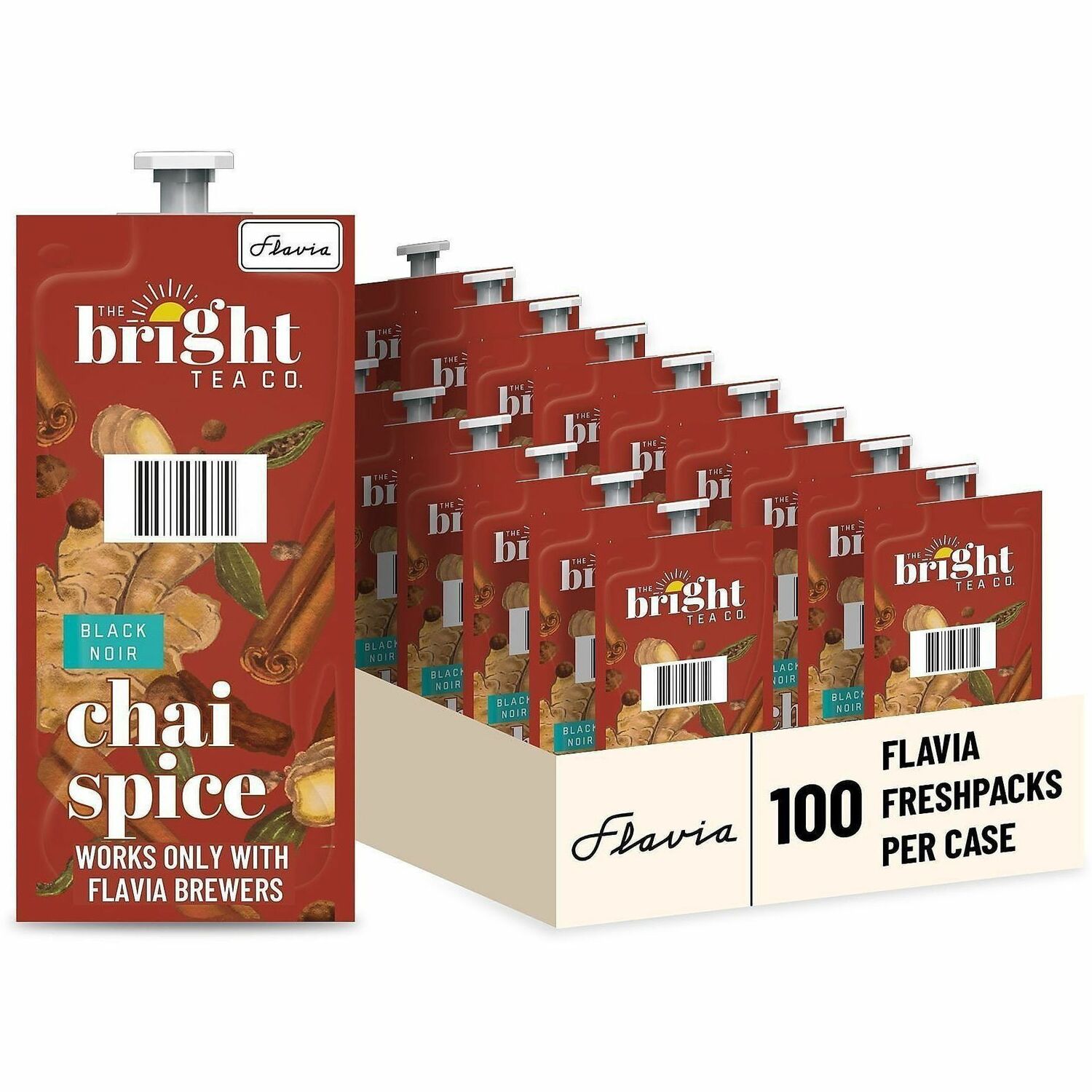 Flavia Bright Tea Co. Chai Spice Tea Herbal Tea Freshpack