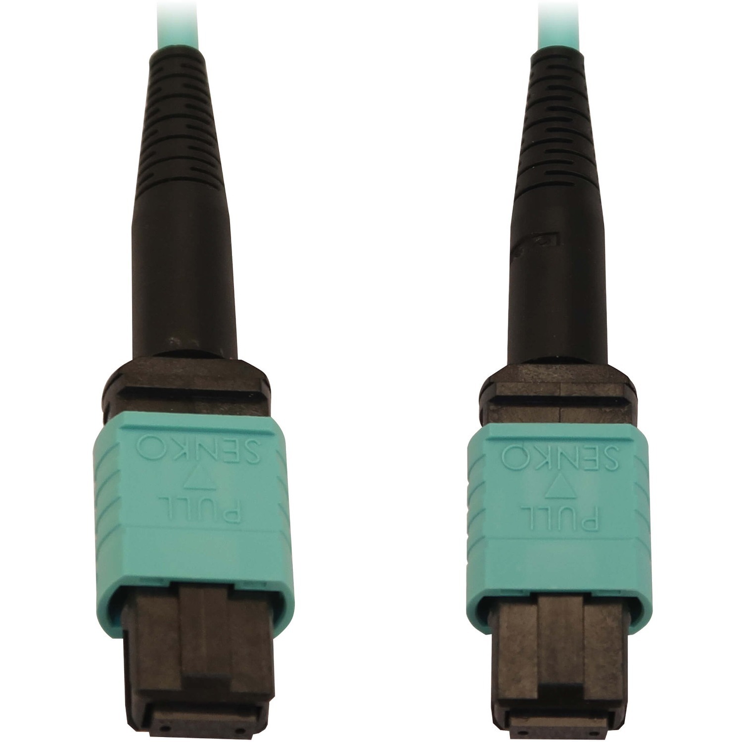 Tripp Lite N844B-02M-12-P Fiber Optic Network Cable - 6.6 ft Fiber Optic Network Cable for Network Device, Patch Panel, Switch - First End: 1 x MTP/MPO Network - Female - Second End: 1 x MTP/MPO Network - Female - 400 Gbit/s - LSZH, OFNR - 50/125 &micro;m