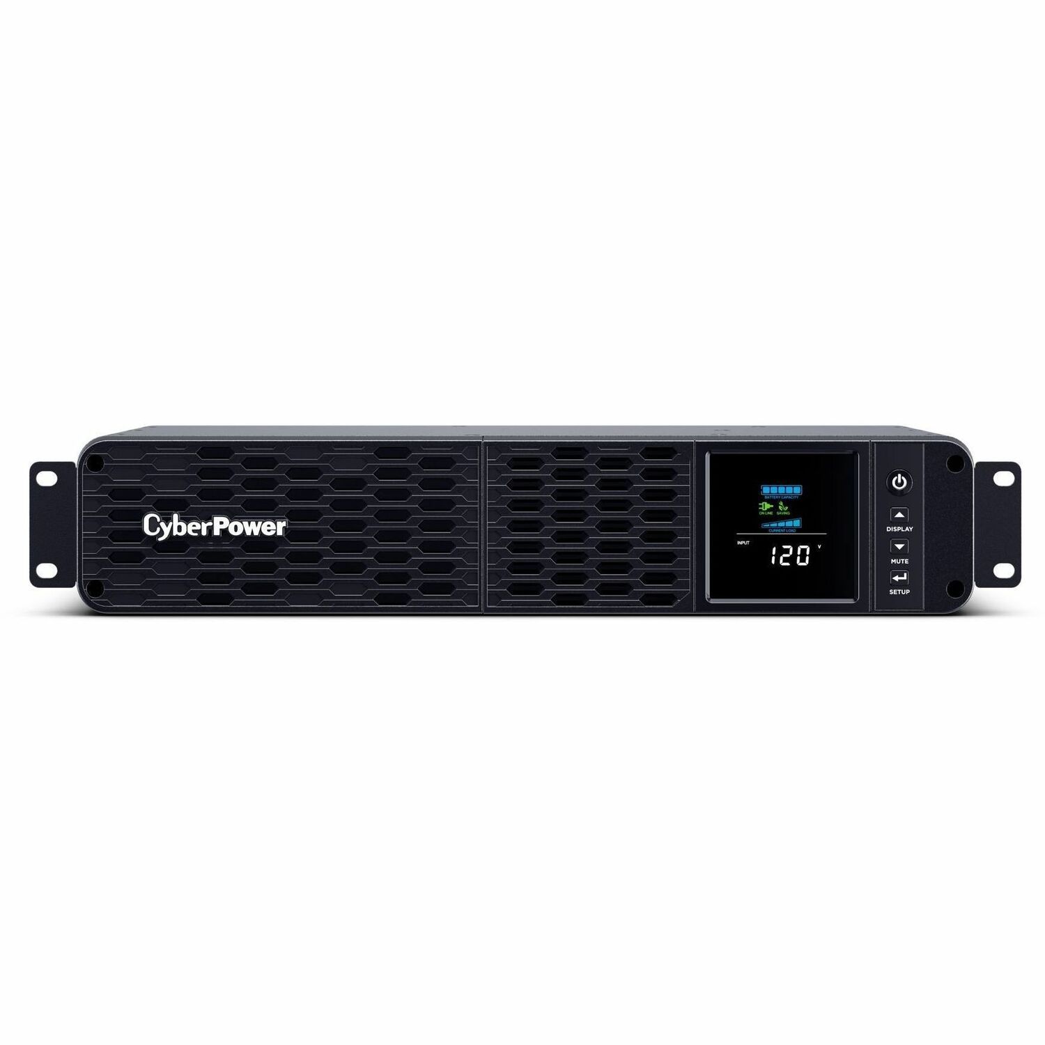 CyberPower CP1500PFCRM2U PFC Sinewave UPS Systems - 2U Rack-mountable - AVR - 8 Hour Recharge - 3.10 Minute Stand-by - 120 V AC Input - Serial Port - 8 x NEMA 5-15R