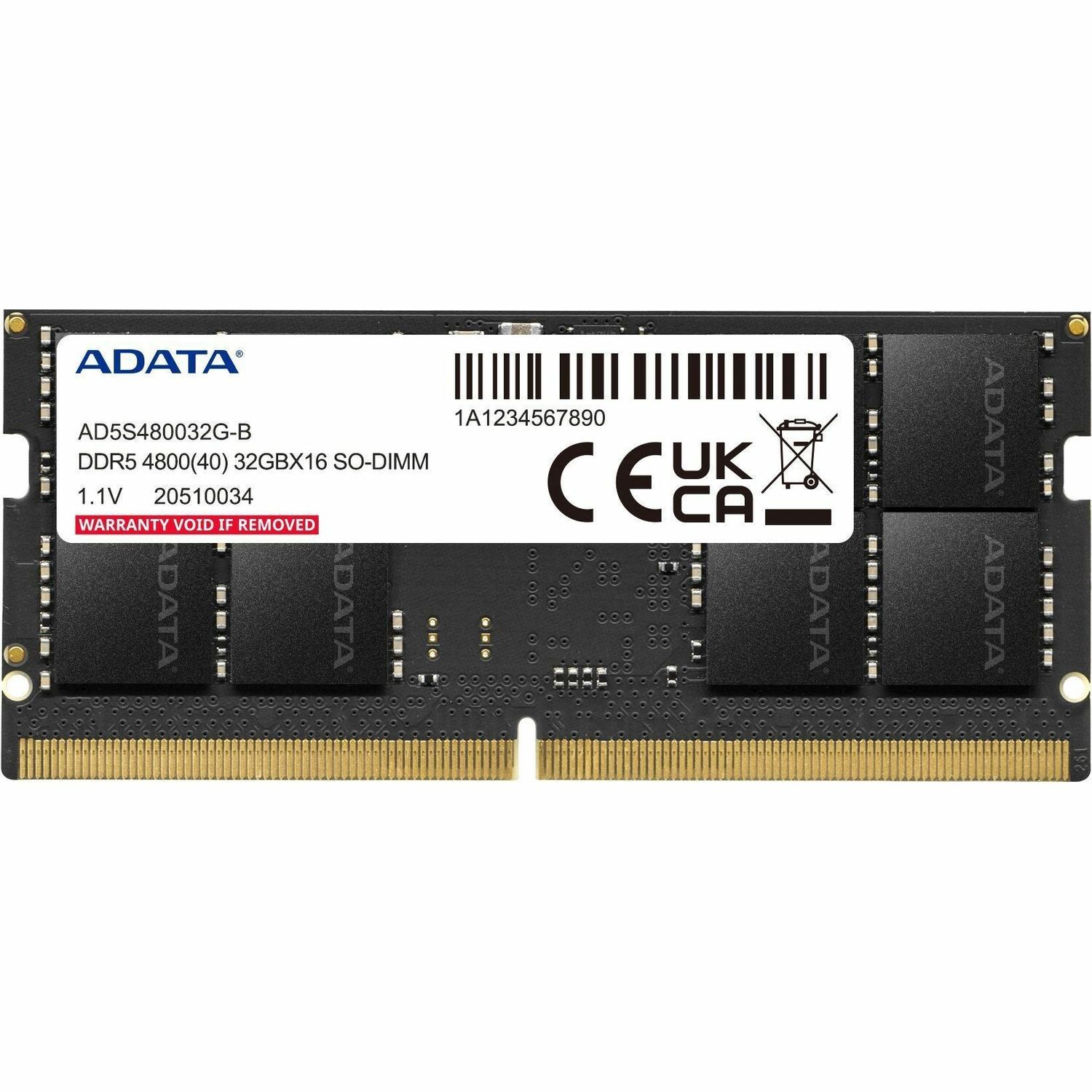 Adata 32GB DDR5 SDRAM Memory Module - For Notebook - 32 GB (1 x