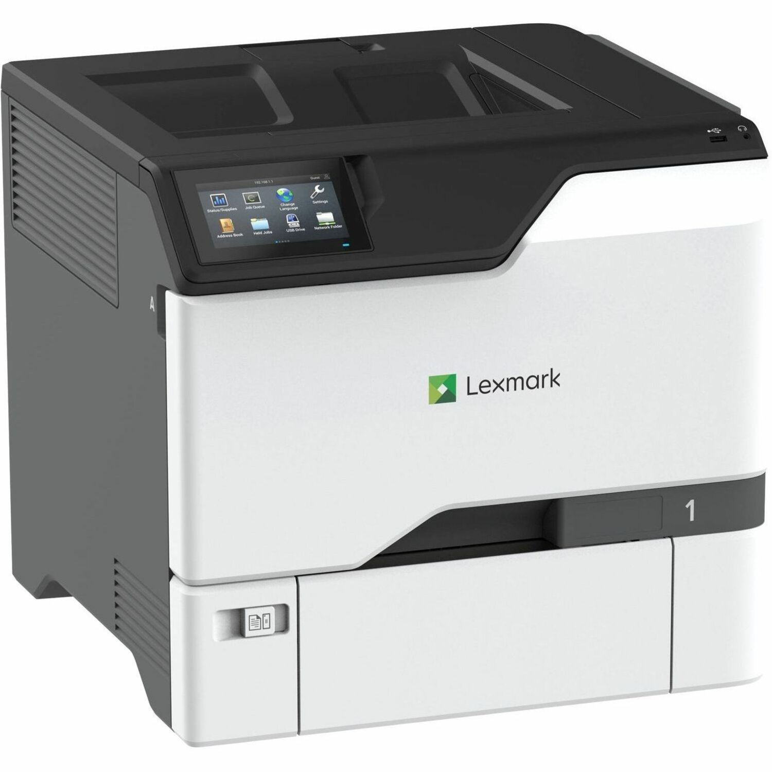 Lexmark CS737dze Desktop Wired Laser Printer - Color - 52.0 ppm Mono / 52.0 ppm Color - 2400 x 600 dpi Print - Automatic Duplex Print - 650 Sheets Input - Ethernet - 150000 Pages Duty Cycle - Plain Paper Print - Gigabit Ethernet - USB
