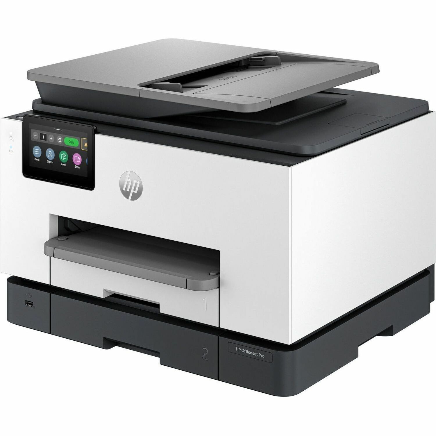 HP Officejet Pro 9130b Wired & Wireless Inkjet Multifunction Printer - Color - Cement - Copier/Fax/Printer/Scanner - 4800 x 1200 dpi Print - Automatic Duplex Print - Up to 30000 Pages Monthly - Flatbed, ADF Scanner - 1200 dpi Optical Scan - Color Fax - Et