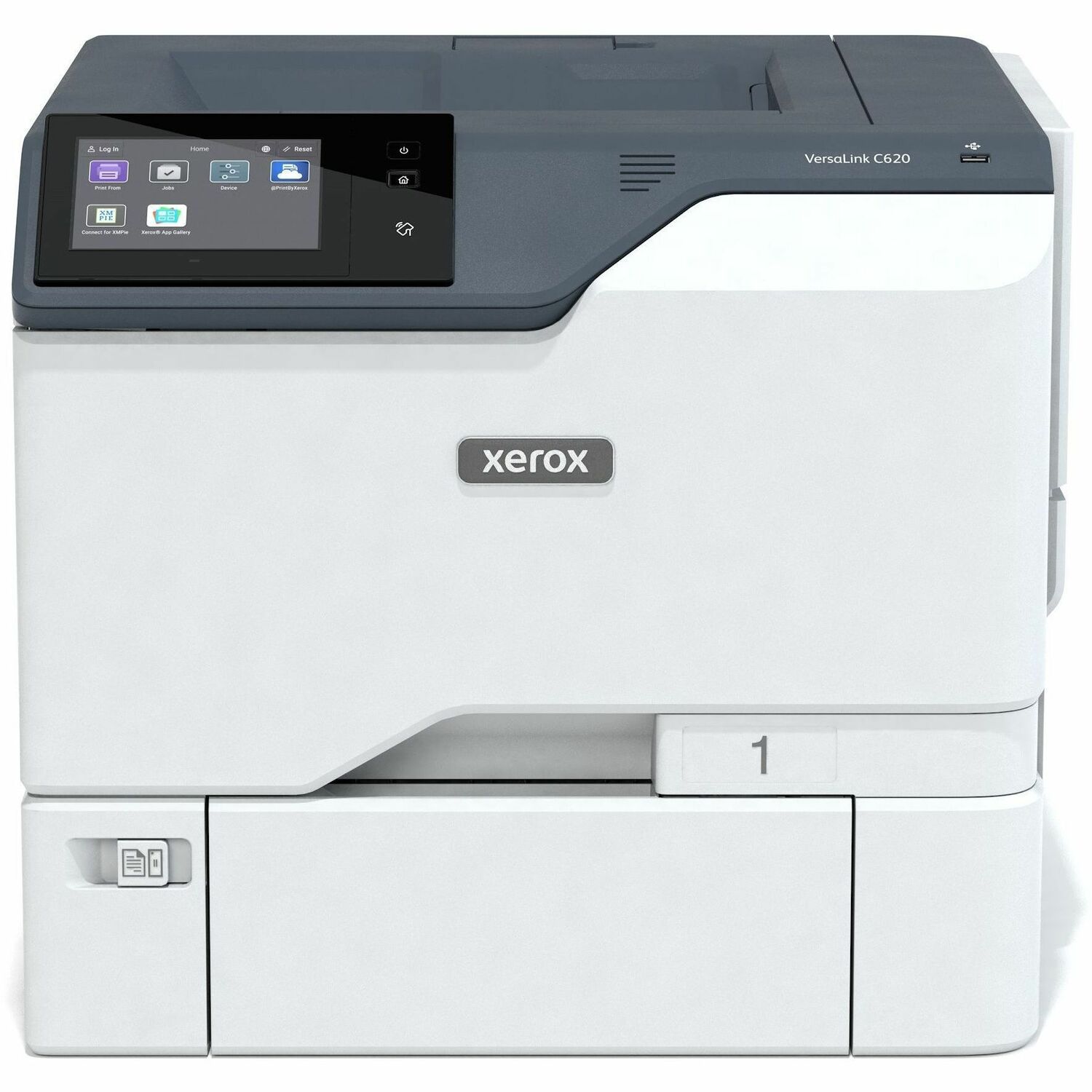 Xerox VersaLink C620 Desktop Wired Laser Printer - Color - 52 ppm Mono / 50 ppm Color - 1200 x 1200 dpi Print - Automatic Duplex Print - 650 Sheets Input - Ethernet - Apple AirPrint, Mopria, Mopria Print Service, Xerox Print Service Plug-in, Wi-Fi Direct 