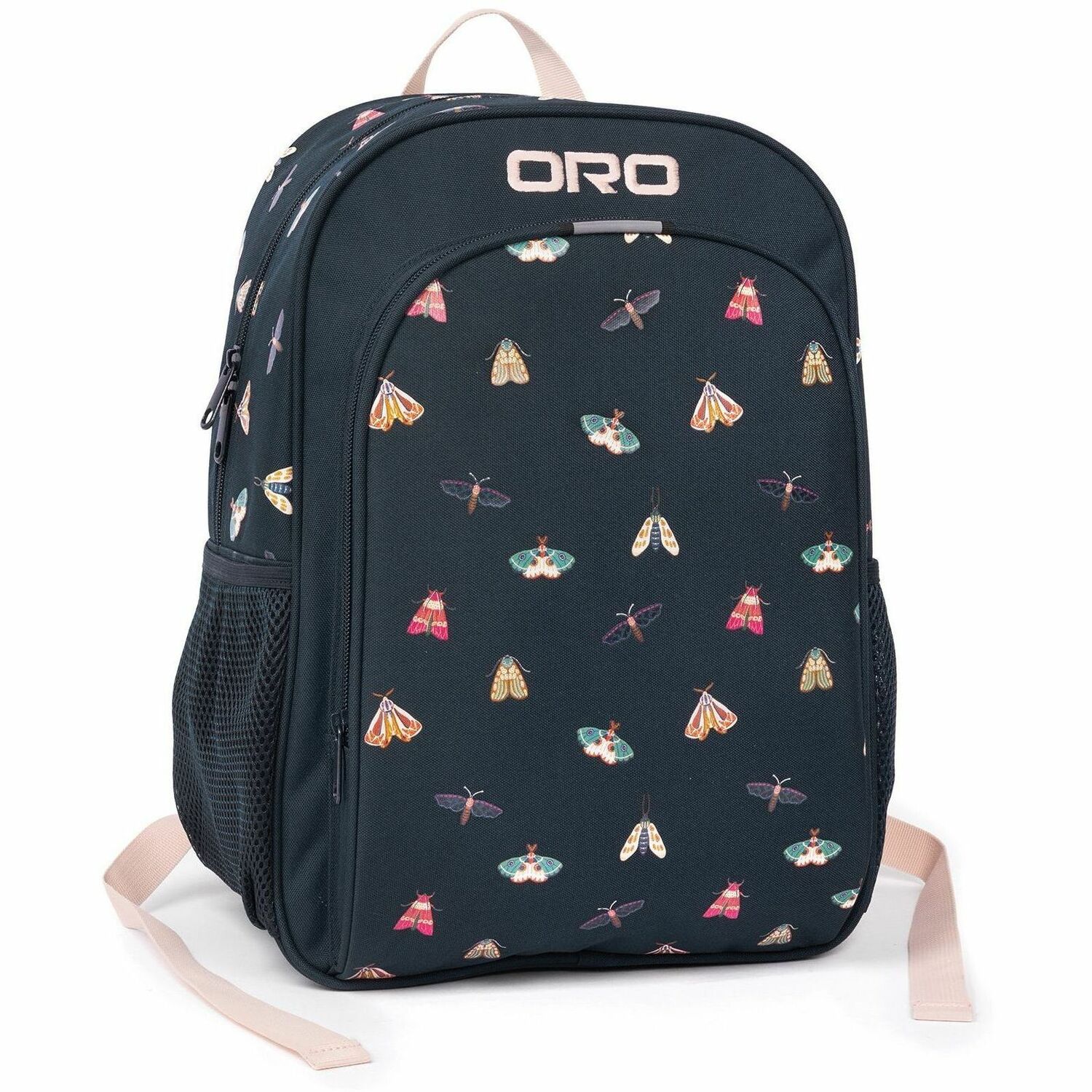 Oro Carrying Case Backpack School Butterflies Shoulder Strap Chest Strap Waist Strap Handle 15.75 400 mm Height x 11.81 300 mm Width