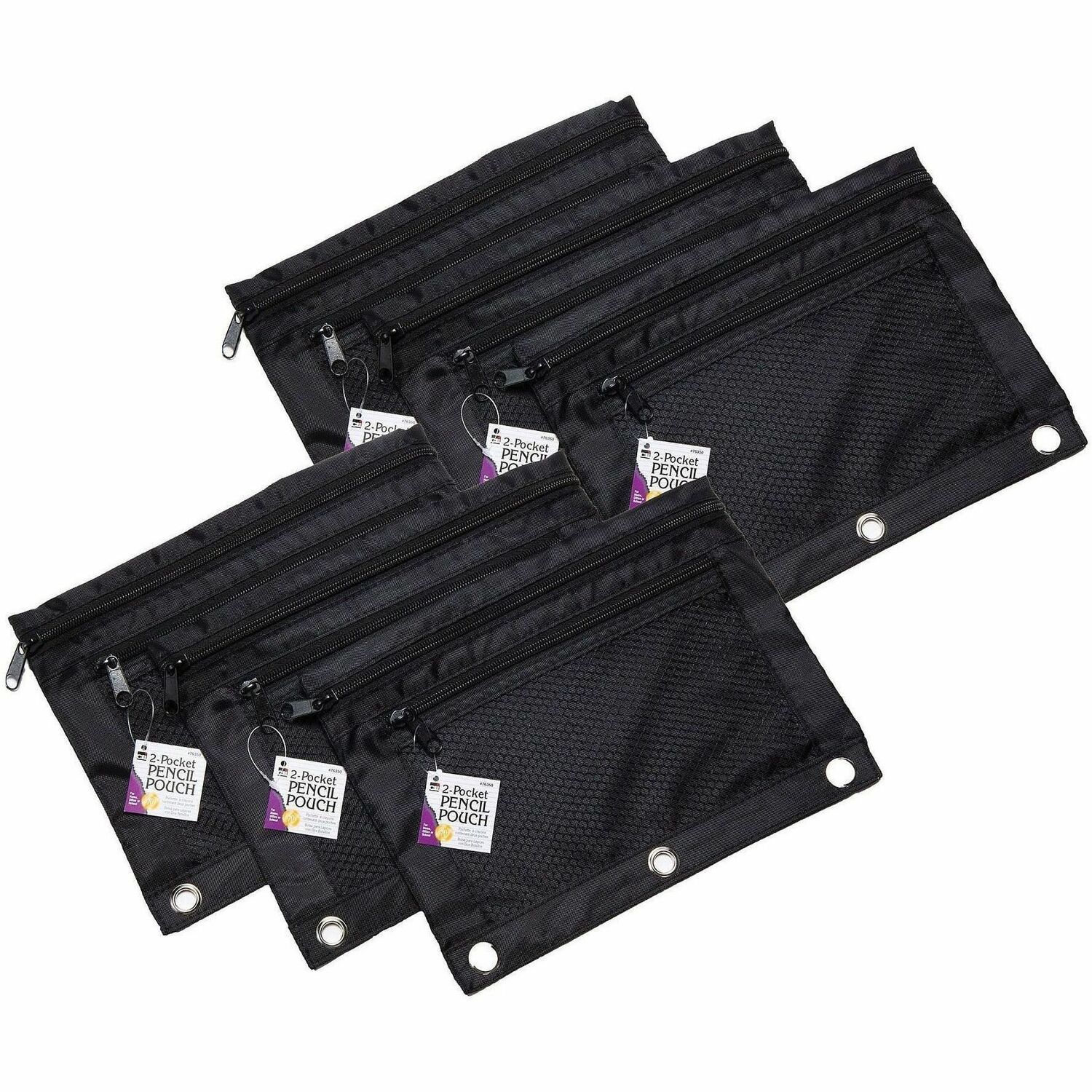 Charles Leonard 2-Pocket Binder Pencil Pouches