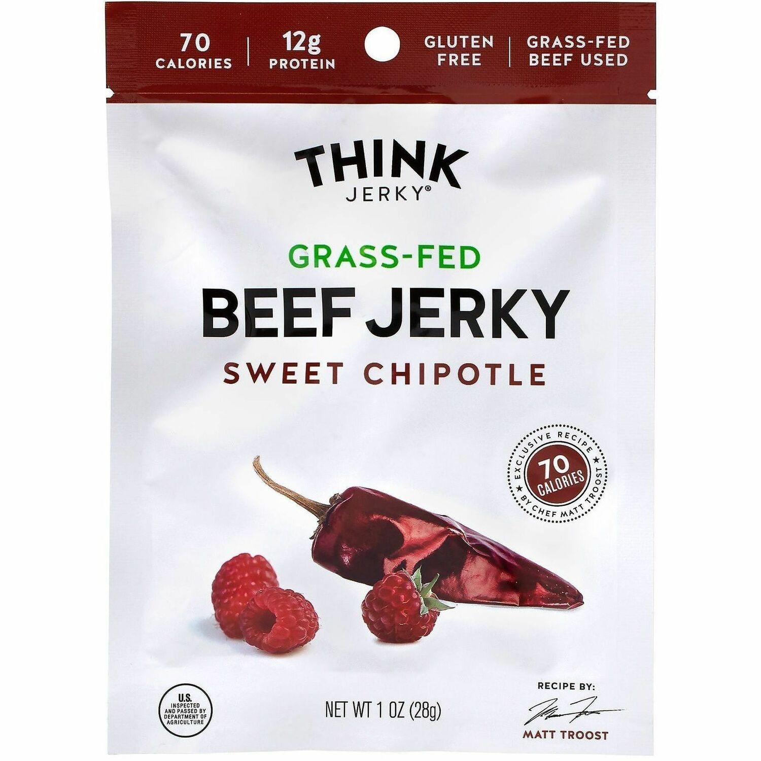 Jack Link's Think Jerky Sweet Chipotle Beef Jerky