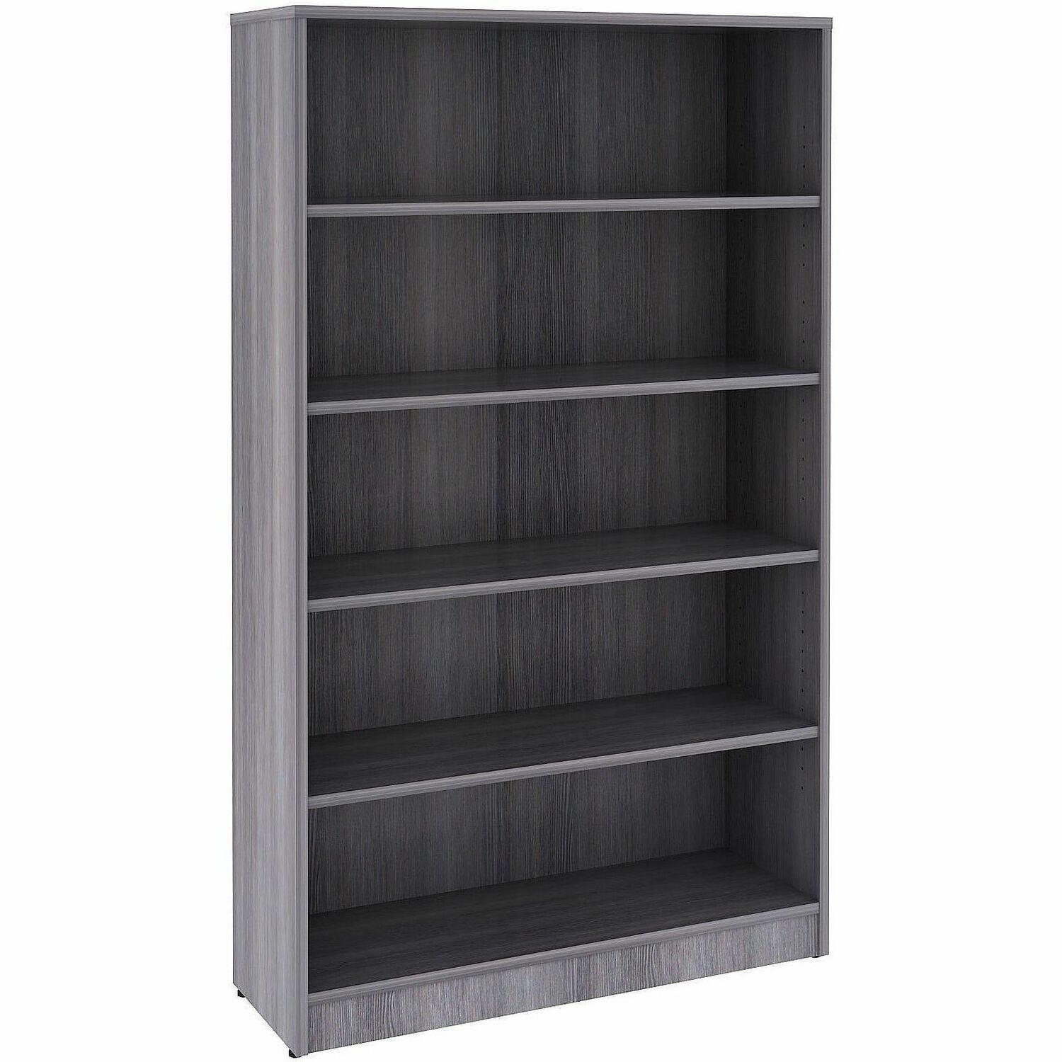 Lorell Weathered Charcoal Laminate Bookcase