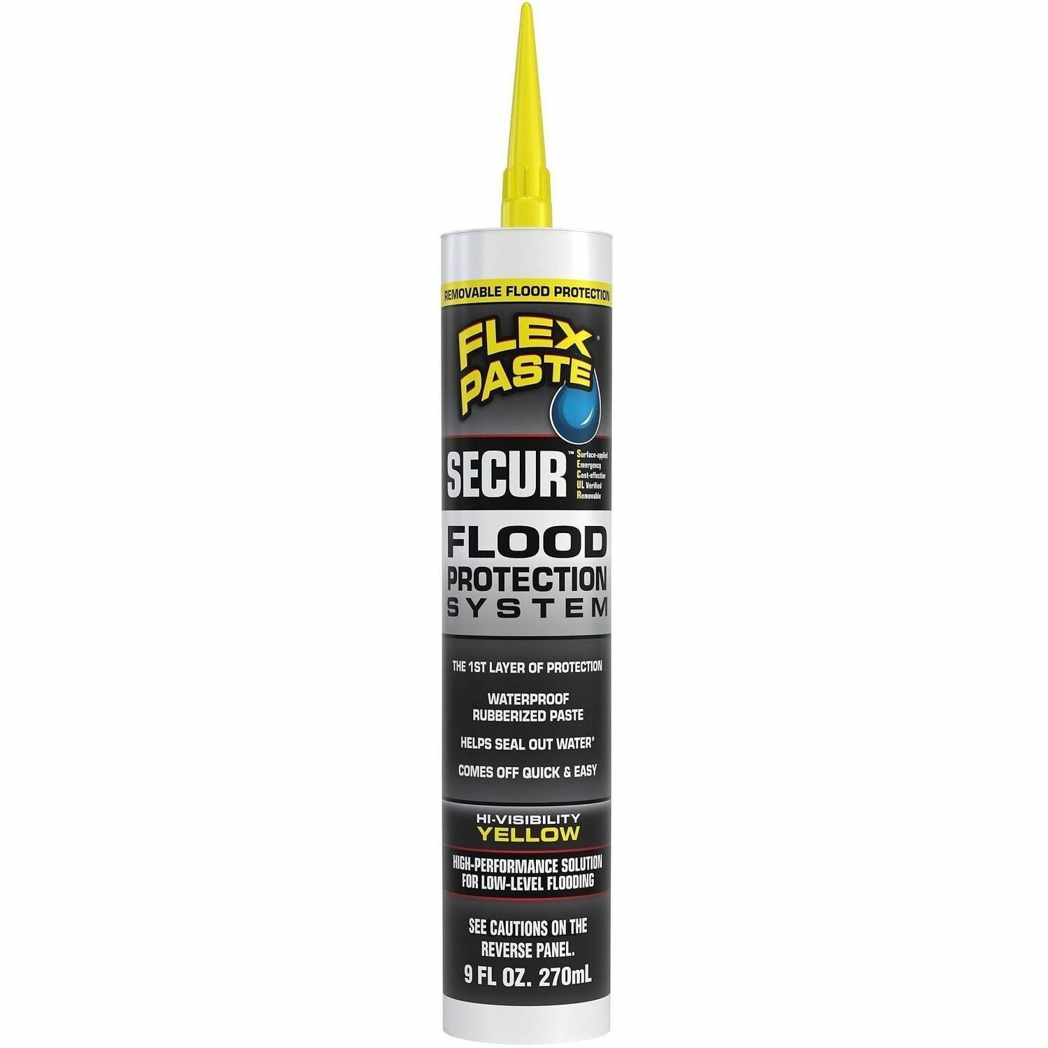 FLEX SEAL SECUR Low-Level Flood Protection Flood Paste - Yellow - 0.56 lb - 1