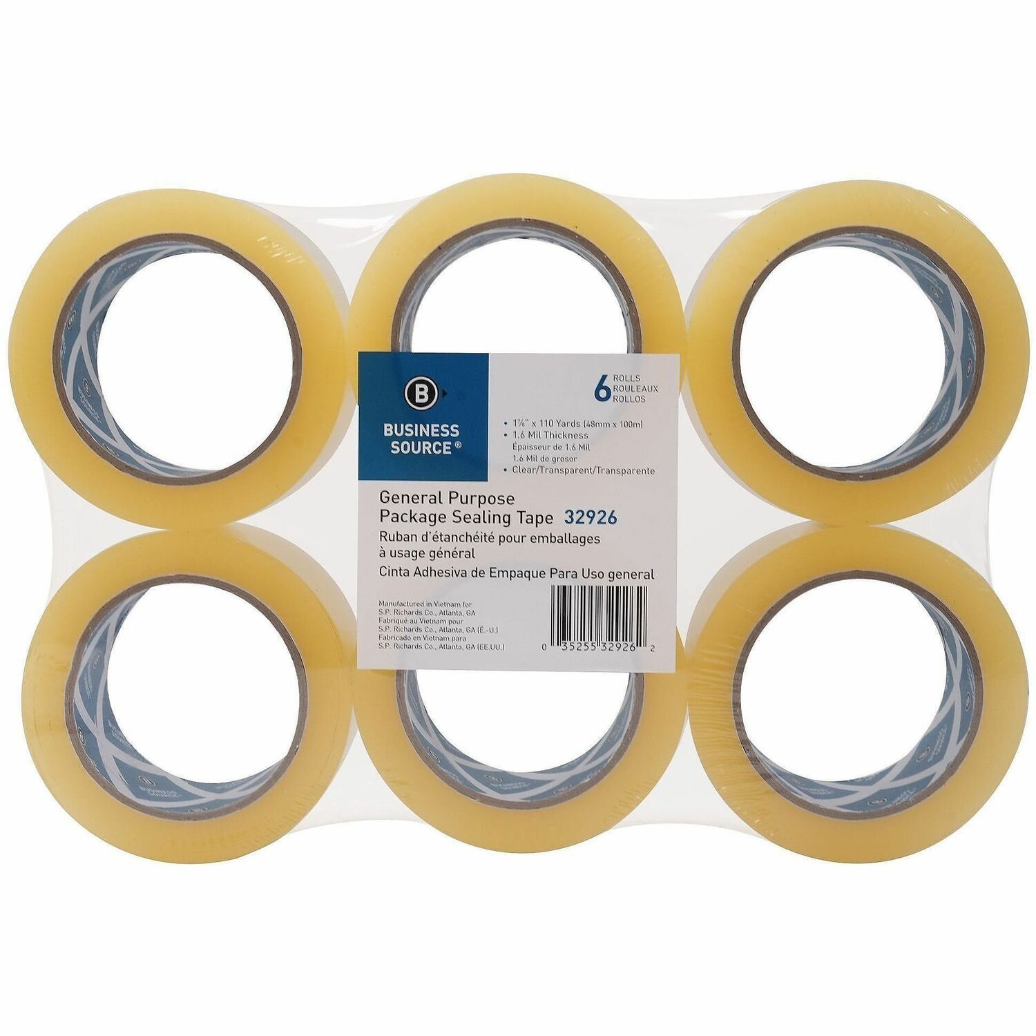 Business Source Heavy-duty Packaging/Sealing Tape