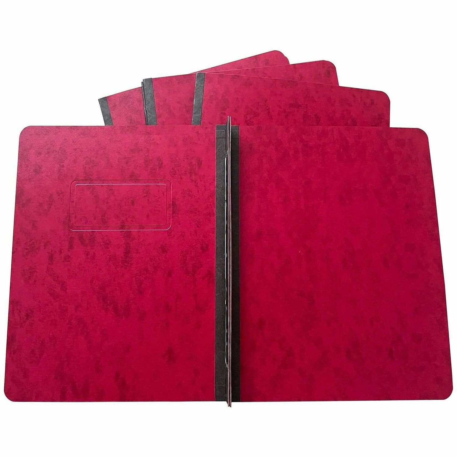 Business Source Letter Report Cover - 3" Folder Capacity - 8 1/2" x 11" - Red - 0% Recycled - 25 / Box
