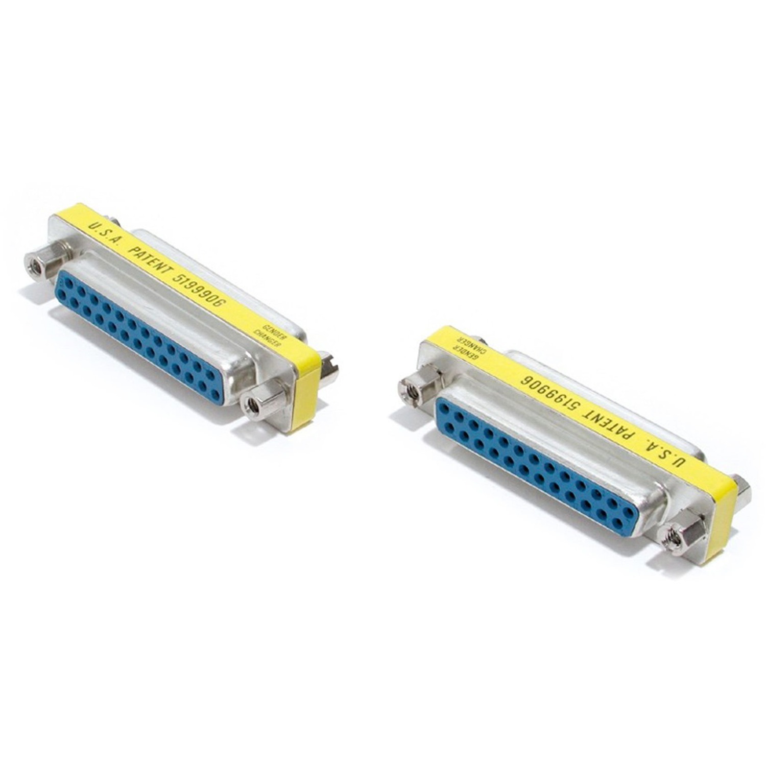 StarTech.com DB25 Slimline Gender Changer Female to Female - Cable Adapter - 1 x DB-25 Serial/Parallel Female - 1 x DB-25 Serial/Parallel Female - Black - 1 Each