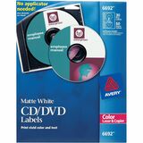 Avery® Color Laser White Matte CD/DVD Labels