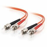 C2G 1m ST-ST 62.5/125 OM1 Duplex Multimode PVC Fiber Optic Cable - Orange
