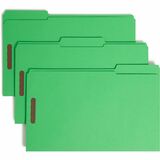 Smead Colored 1/3 Tab Cut Legal Recycled Fastener Folder