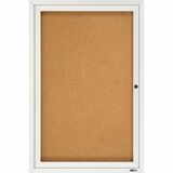 Quartet Enclosed Bulletin Board for Indoor Use