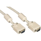Black Box VGA Video Cable with Ferrite Core - Male/Male, Beige, 3-ft. (0.9-m)
